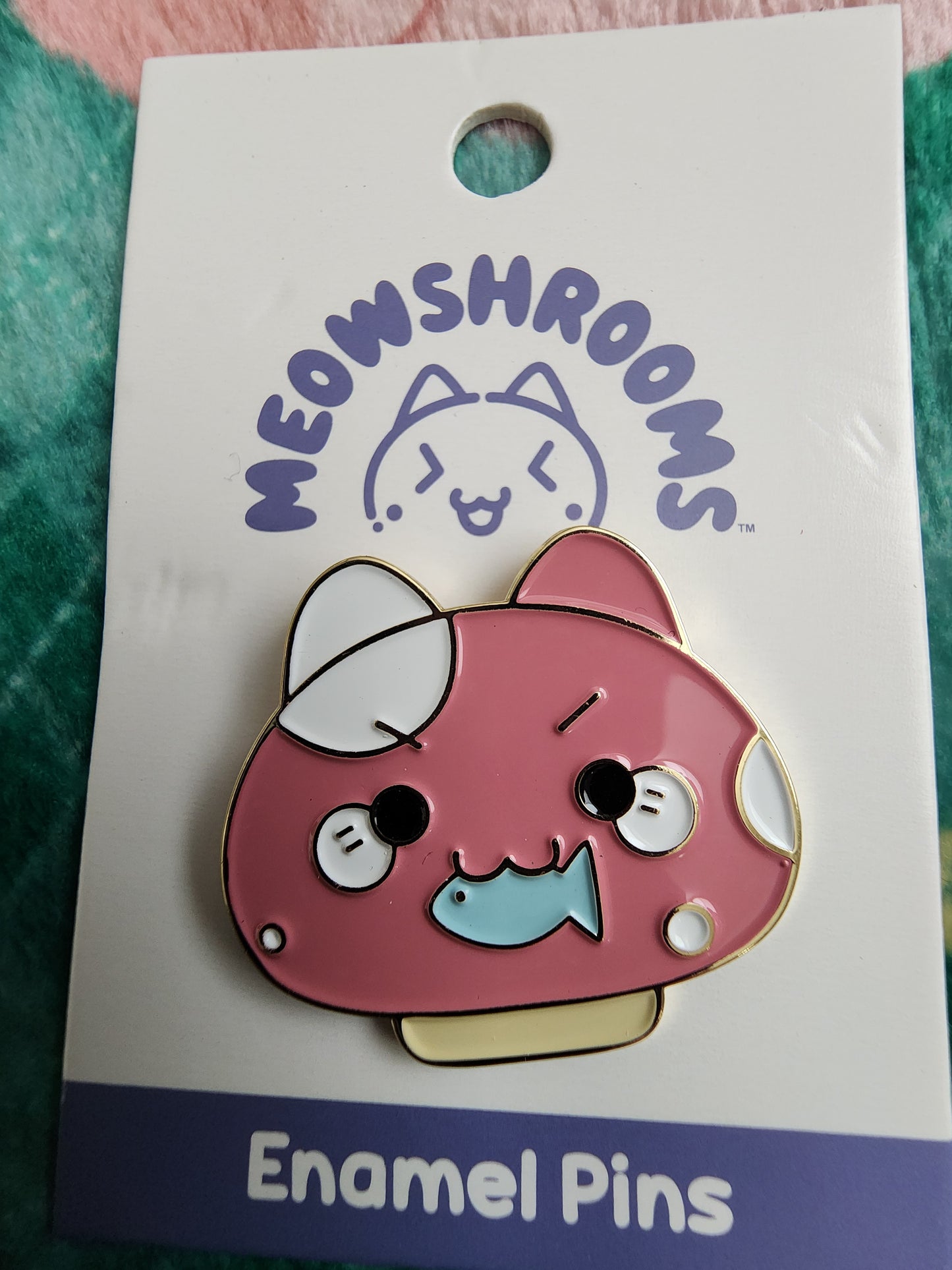 Meowshrooms with a Fish Pin