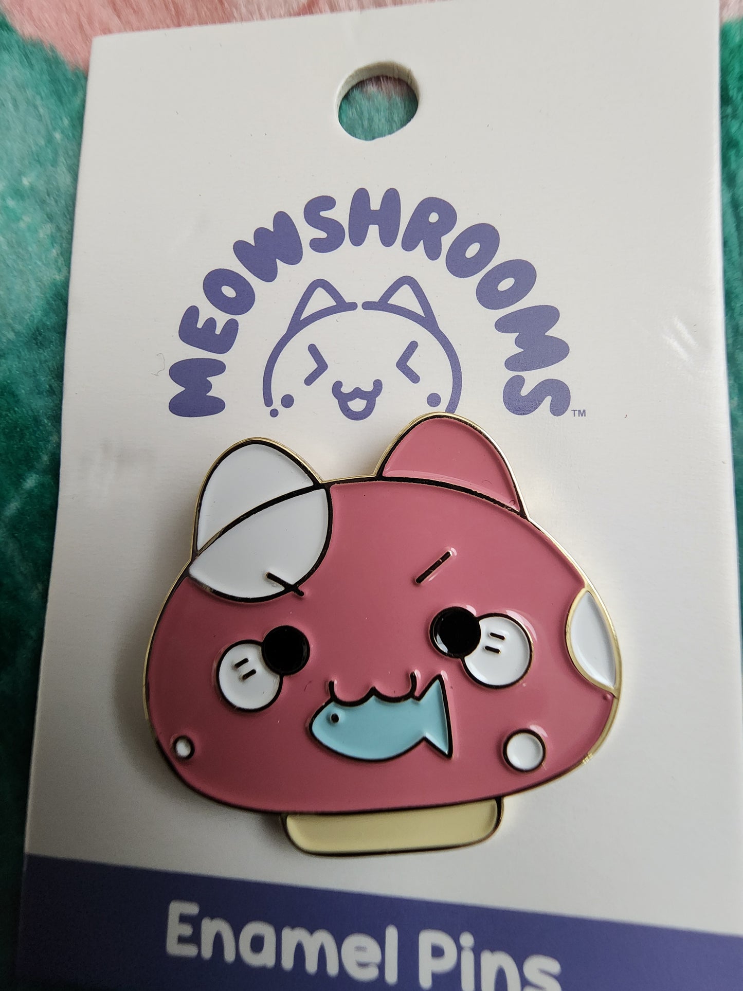 Meowshrooms with a Fish Pin