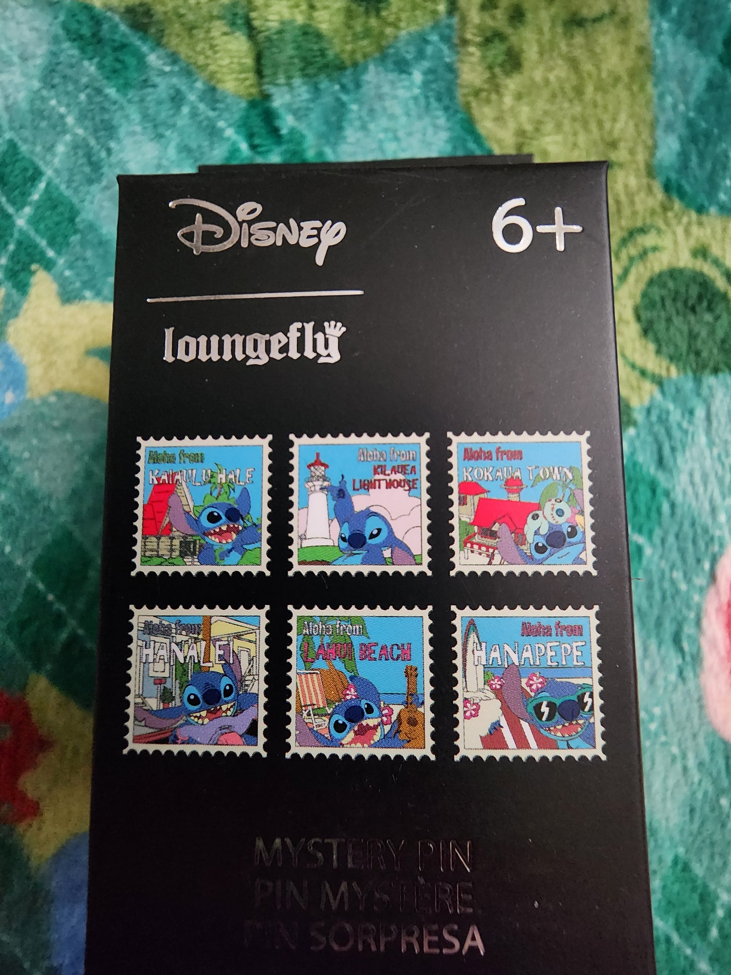 Loungefly Disney Stitch Hawaiian Stamps Mystery Pins