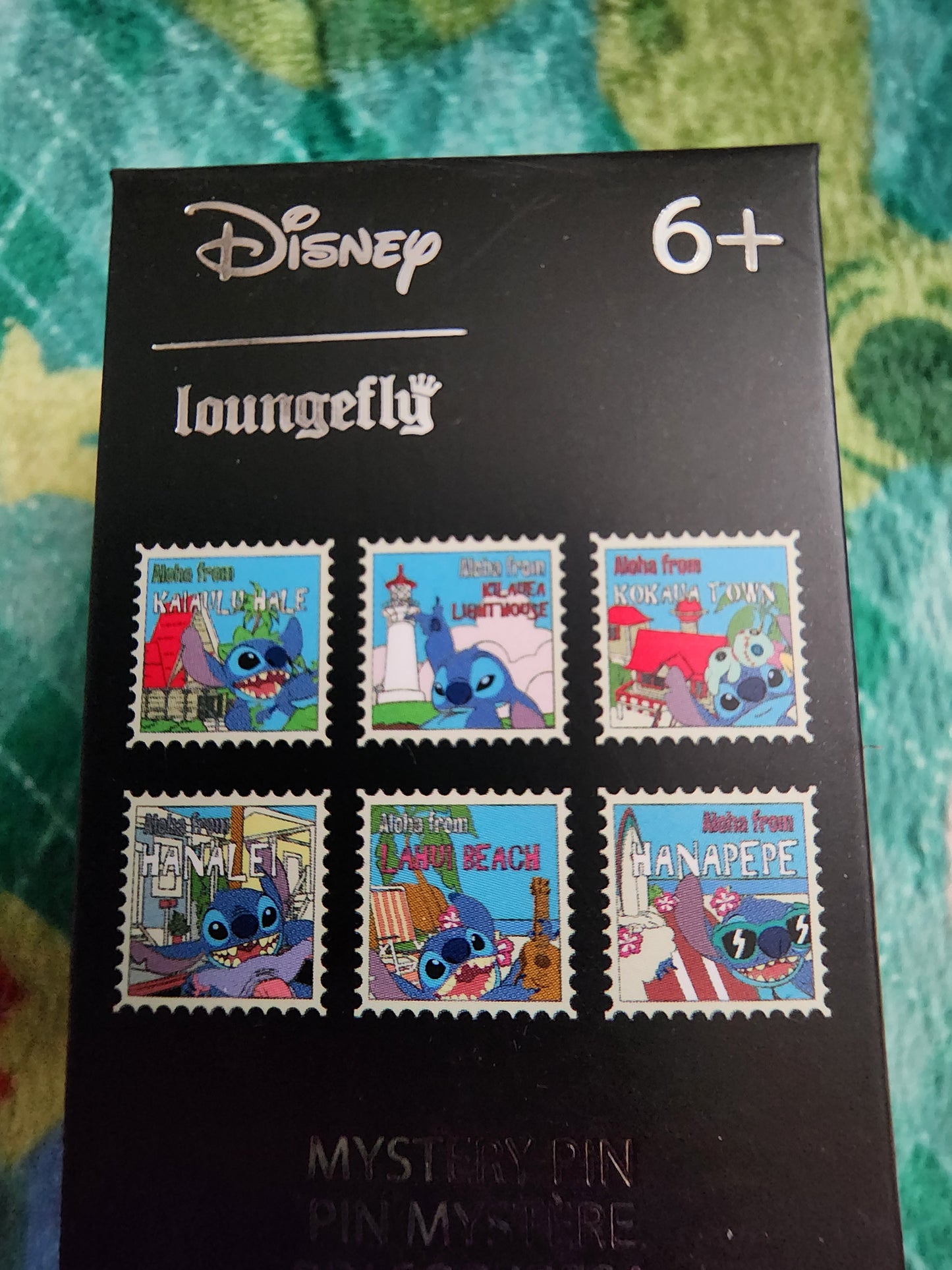 Loungefly Disney Stitch Hawaiian Stamps Mystery Pins