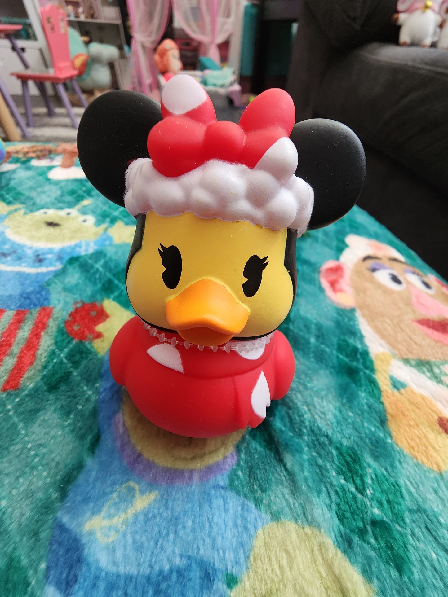 Disney Minnie Mouse Mrs Claus Rubber Duckie