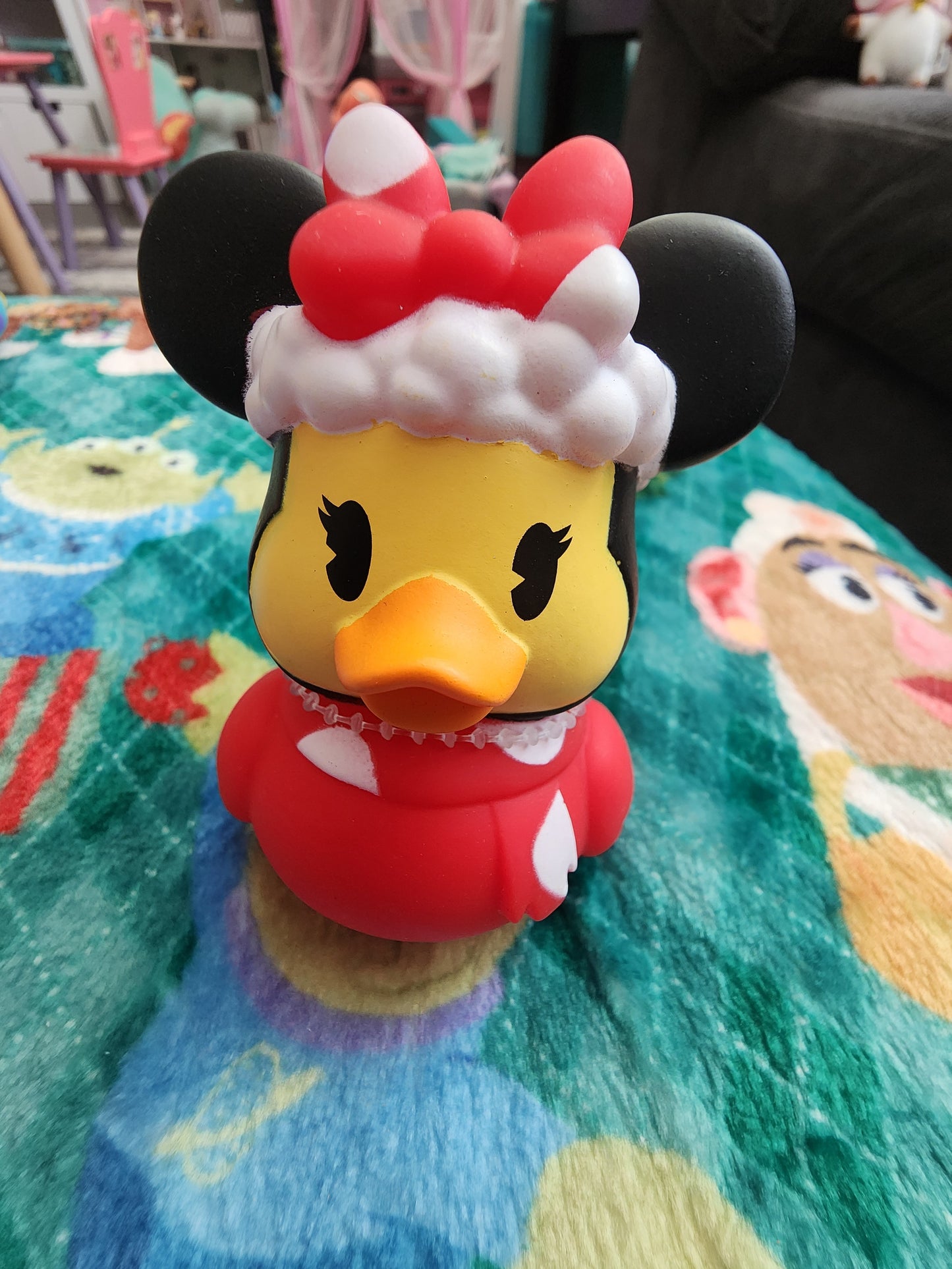 Disney Minnie Mouse Mrs Claus Rubber Duckie