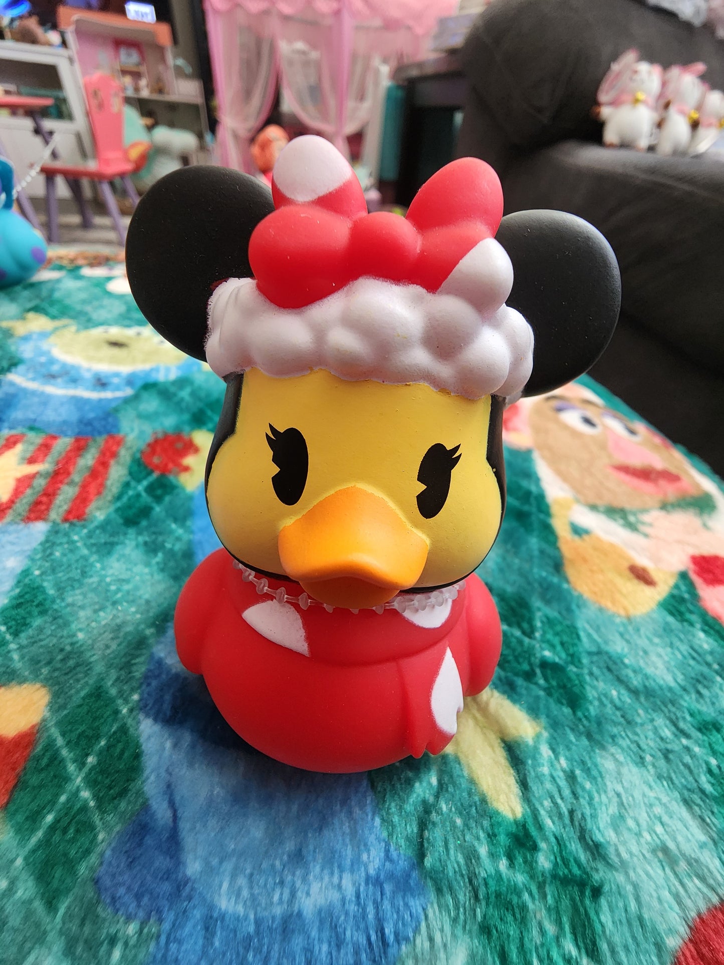 Disney Minnie Mouse Mrs Claus Rubber Duckie