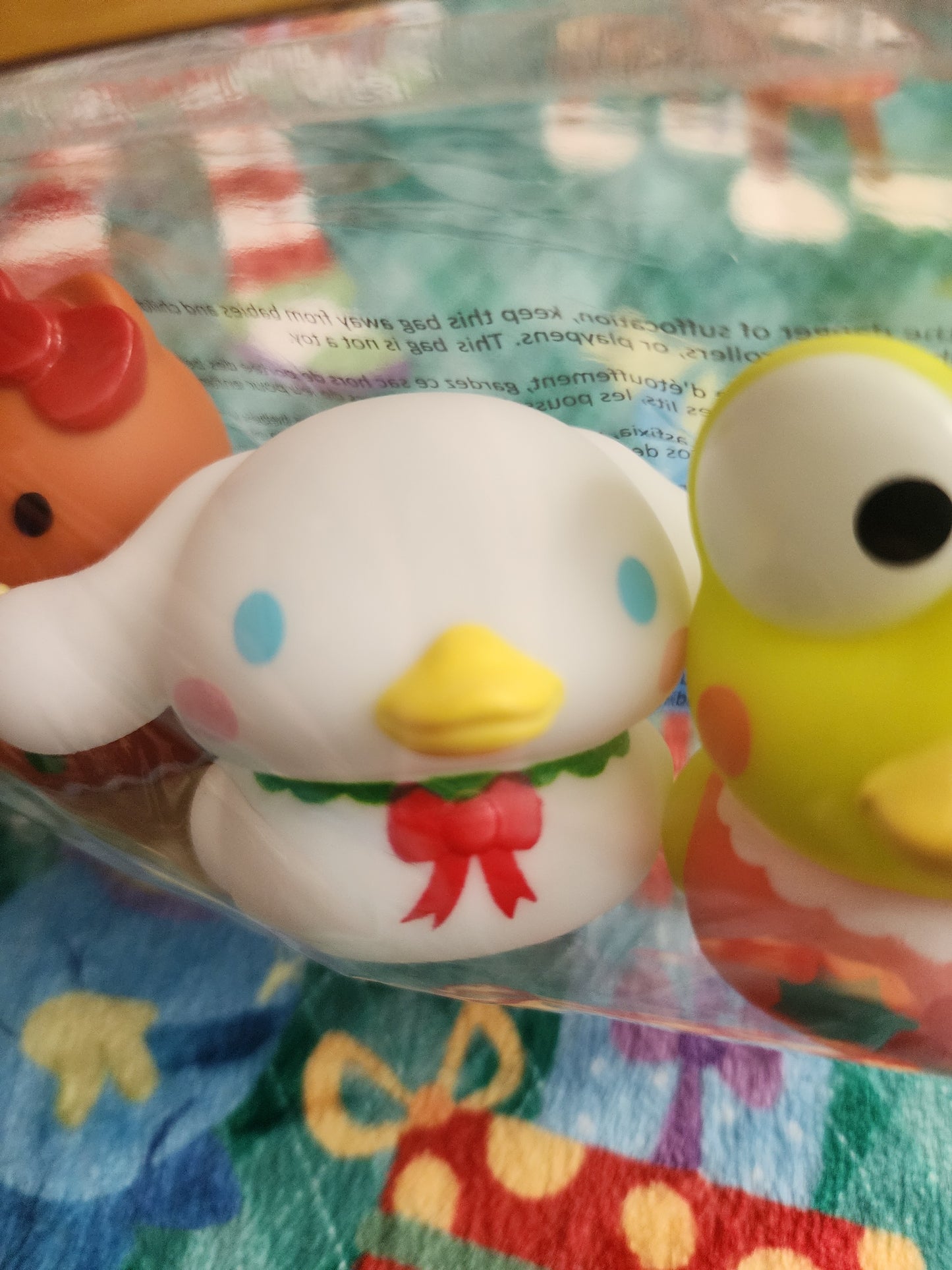 Hello Kitty and Friends Set of Holiday Rubber Duckies