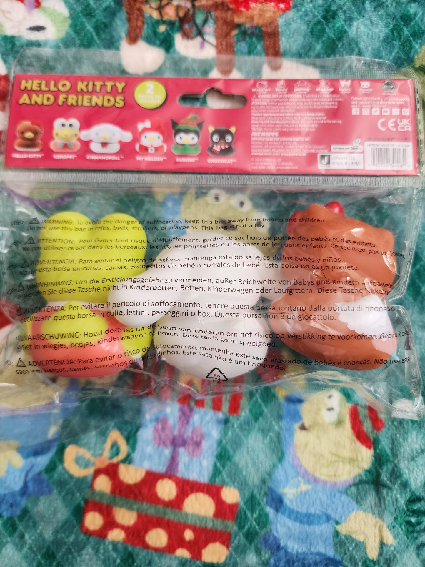 Hello Kitty and Friends Set of Holiday Rubber Duckies