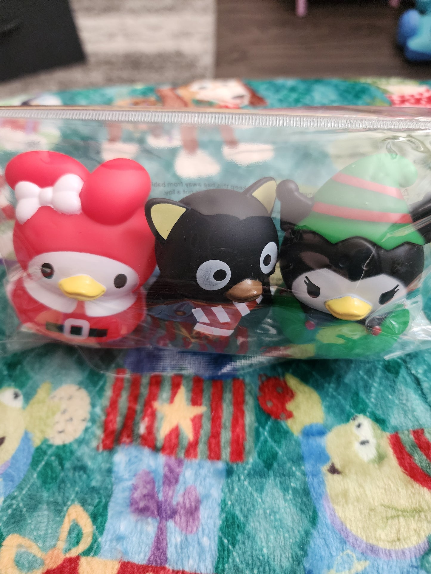 Hello Kitty and Friends Set of Holiday Rubber Duckies