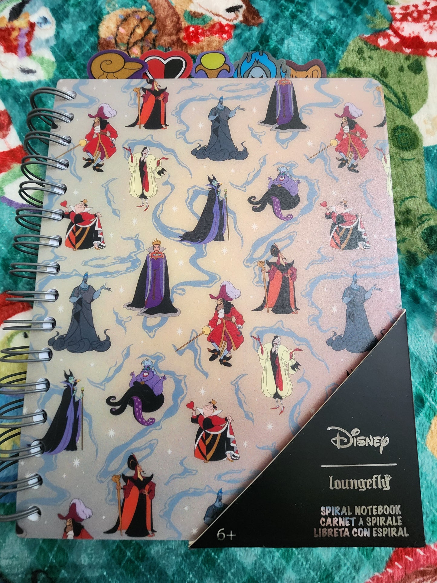 Loungefly Disney Villains Iridescent Notebook