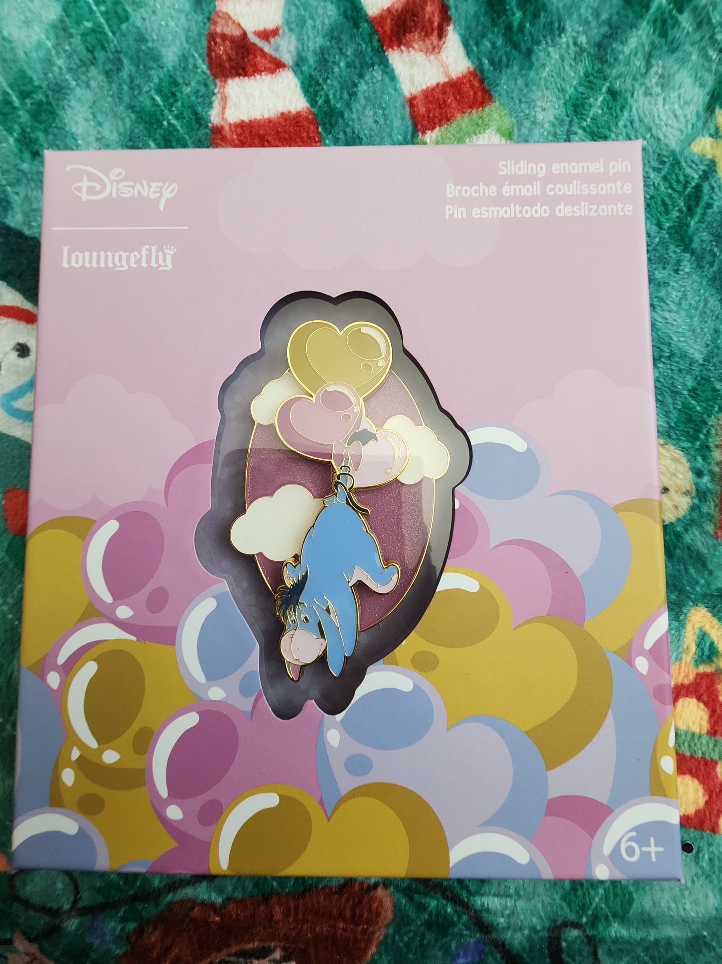 Loungefly Disney Winnie the Pooh Eeyore Heart Balloons Pin