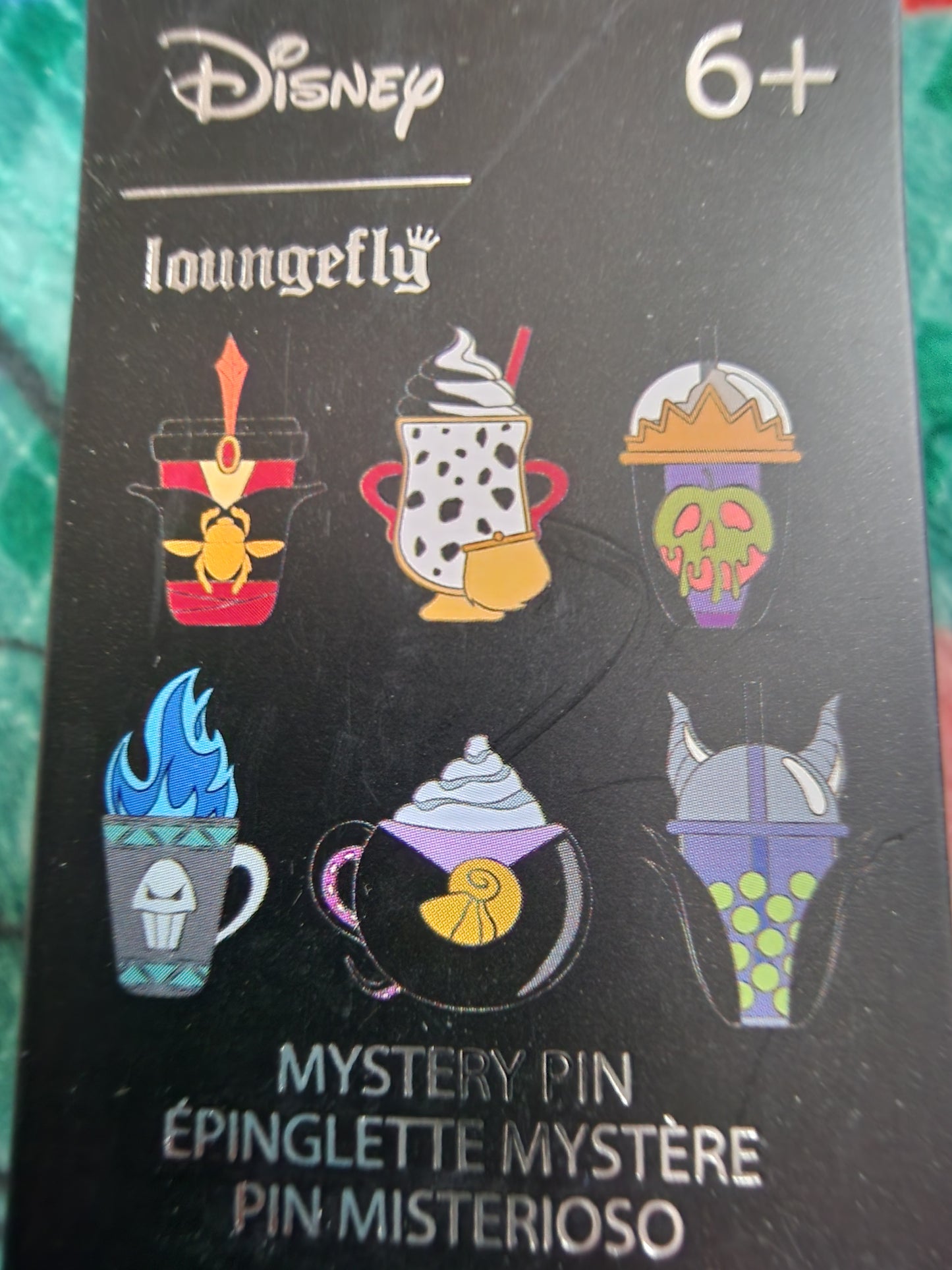 Loungefly Disney Villains Drink Mystery Pins