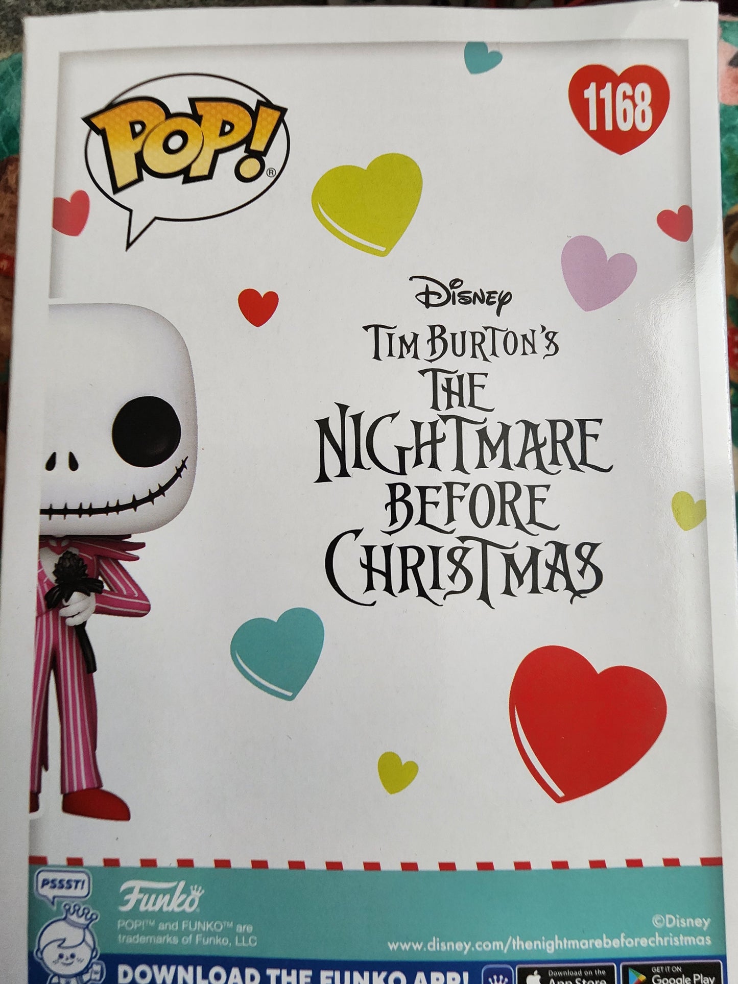 Funko Pop Disney Nightmare Before Christmas Jack Skellington Valentine's Figure