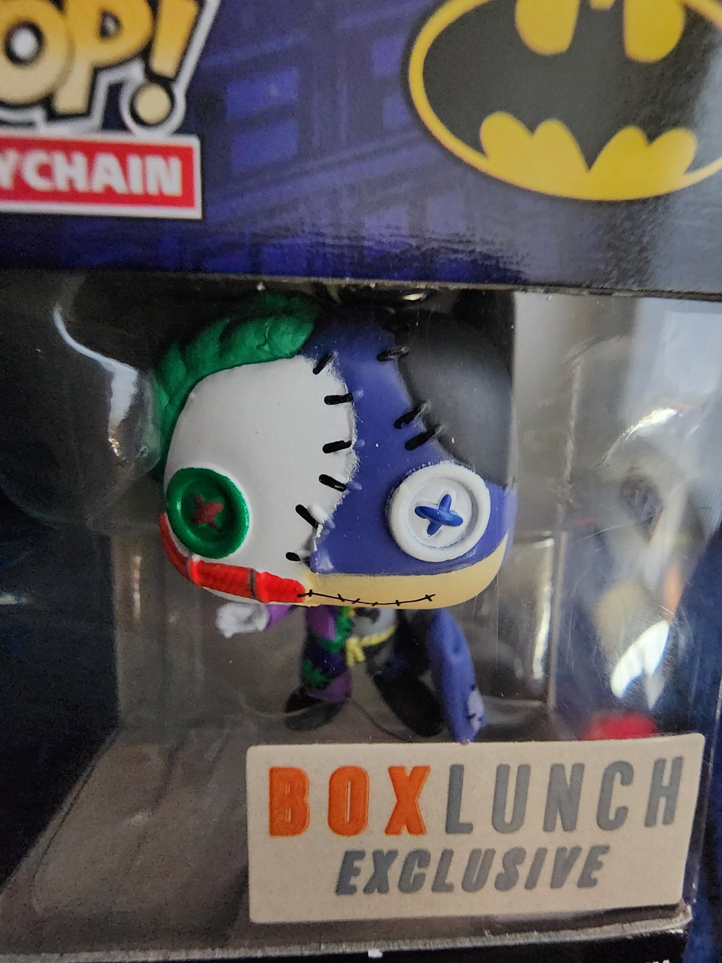 Funko Pop Exclusive Batman/Joker Patchwork Keychain