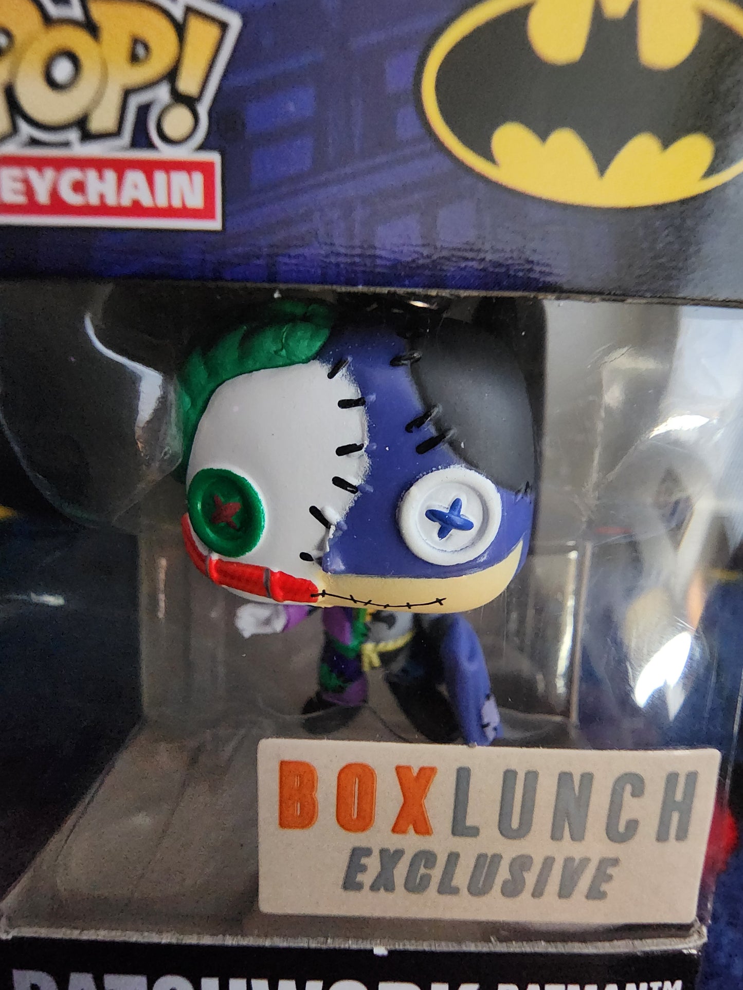 Funko Pop Exclusive Batman/Joker Patchwork Keychain