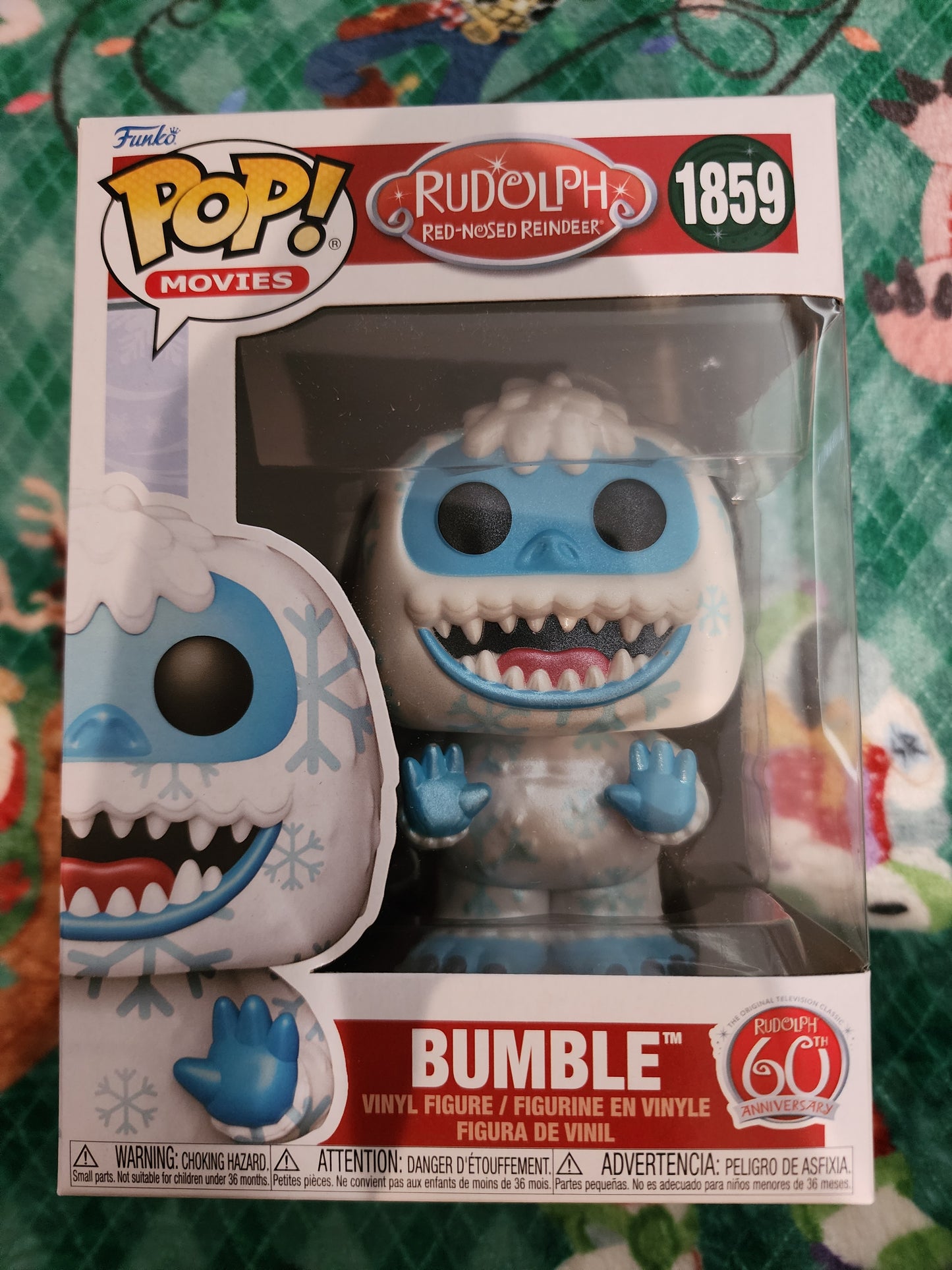 Funko Pop Rudolph the Red Nose Reindeer 60th Anniversary Bumble with Snowflake Fur Figure