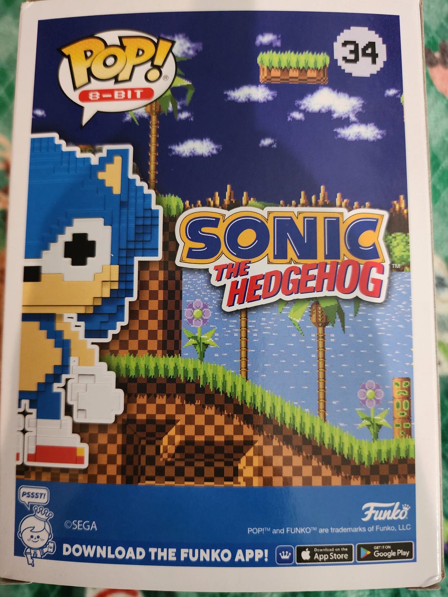 Funko Pop Exclusive Sonic the Hedgehog Sonic 8-bit Figure