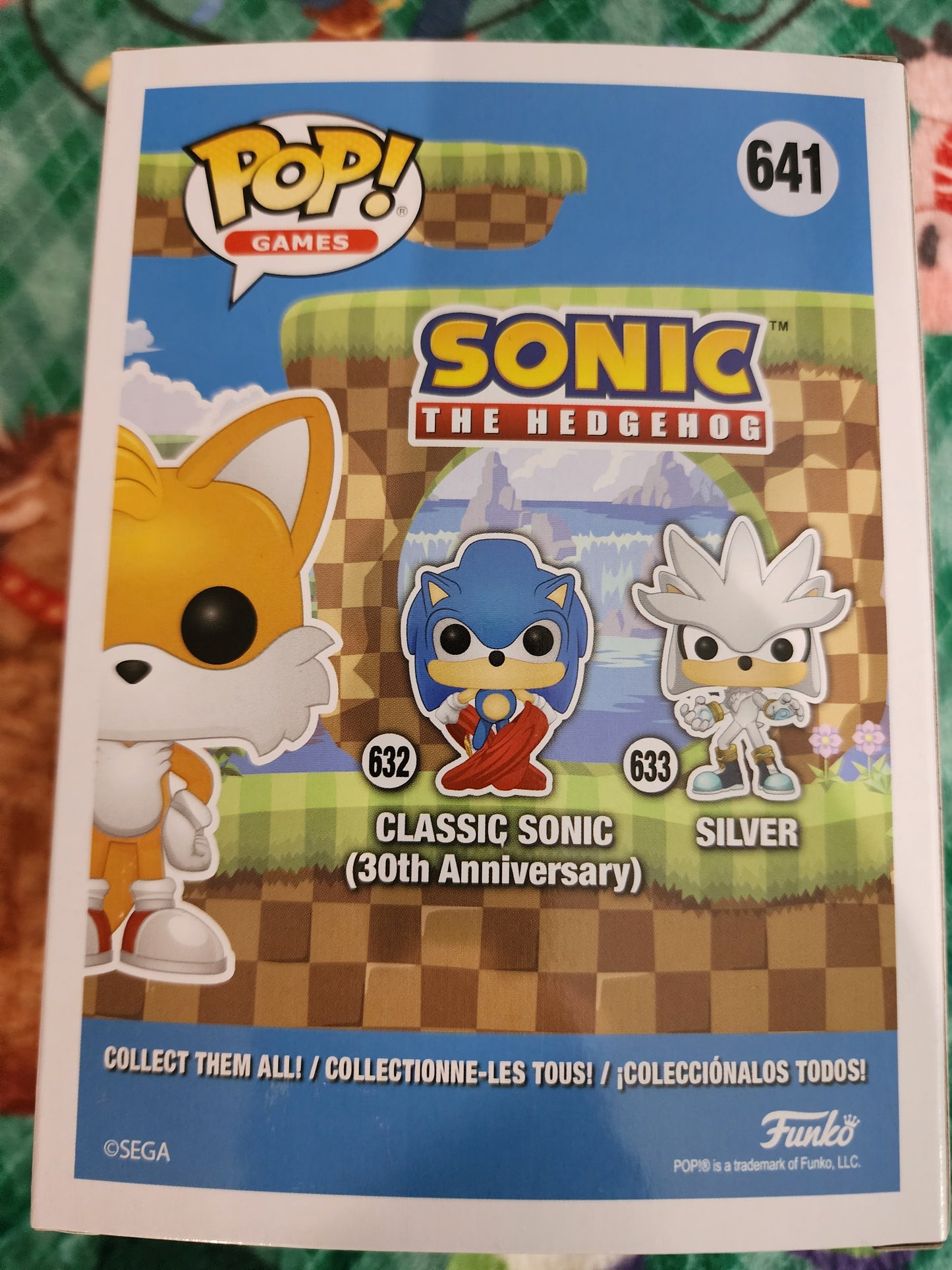 Funko Pop Exclusive Sonic the Hedgehog Tails Flocked Figure