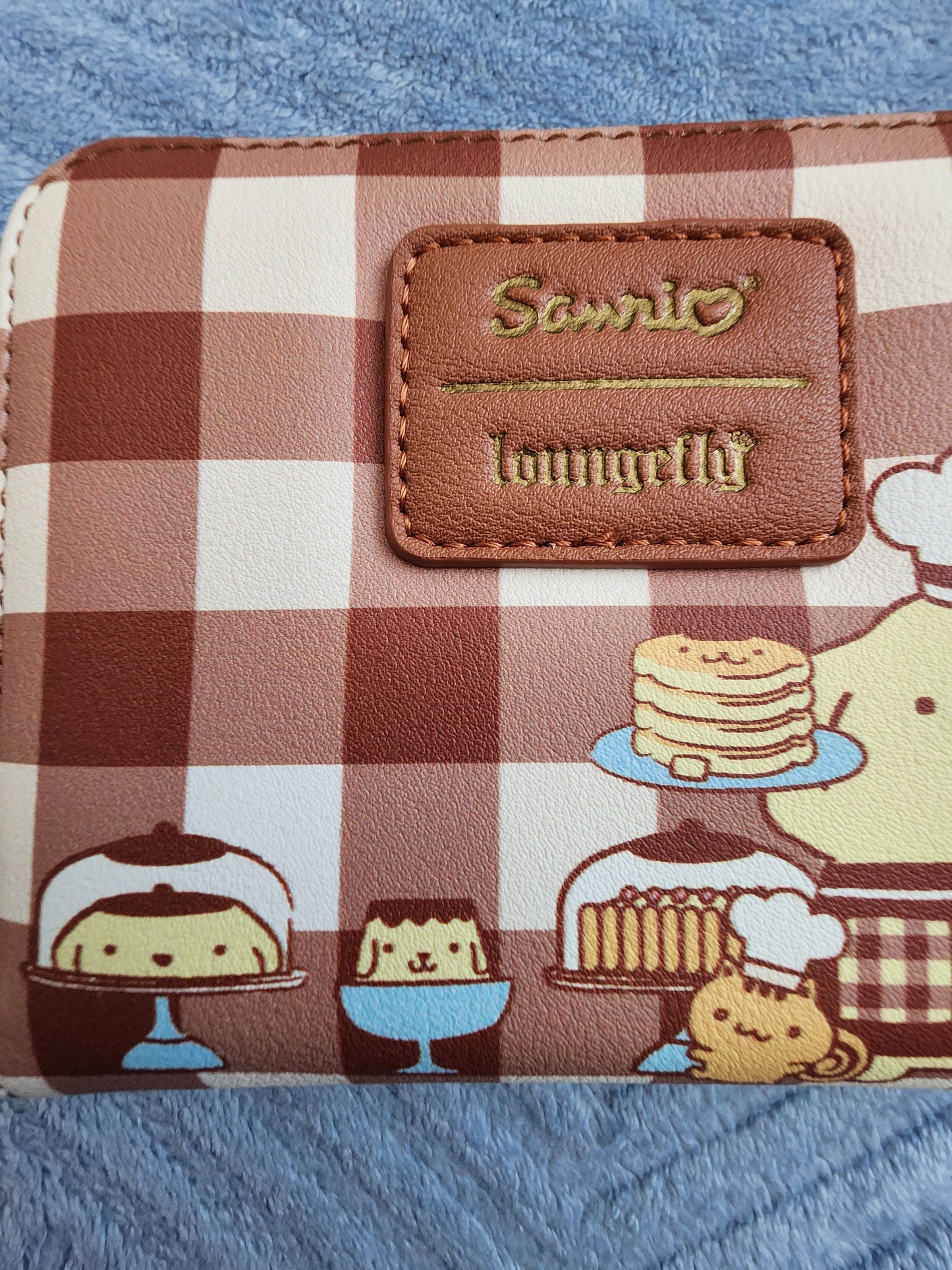 Loungefly Hello Kitty Pompompurin Bakery Gingham Wallet