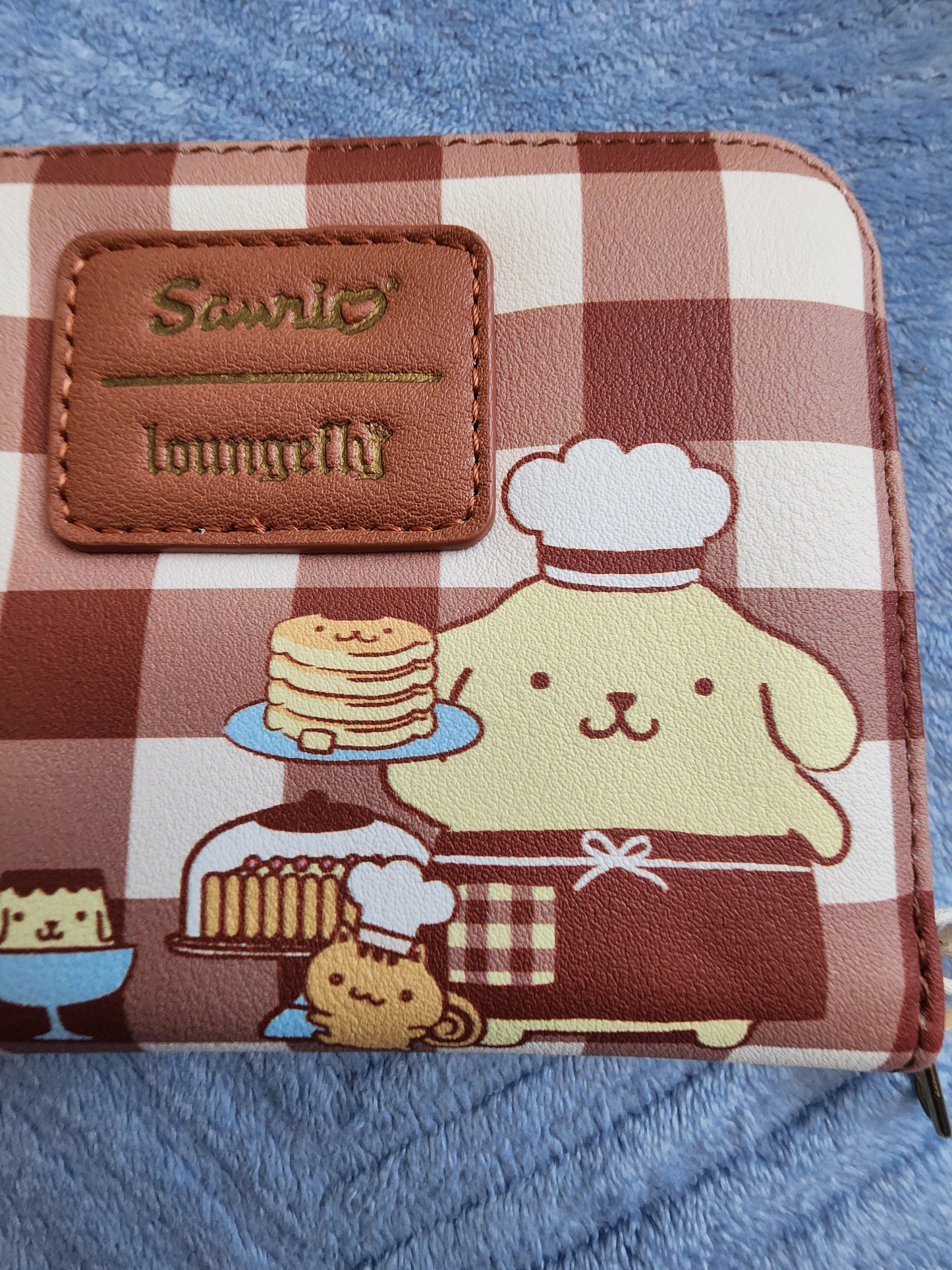 Loungefly Hello Kitty Pompompurin Bakery Gingham Wallet