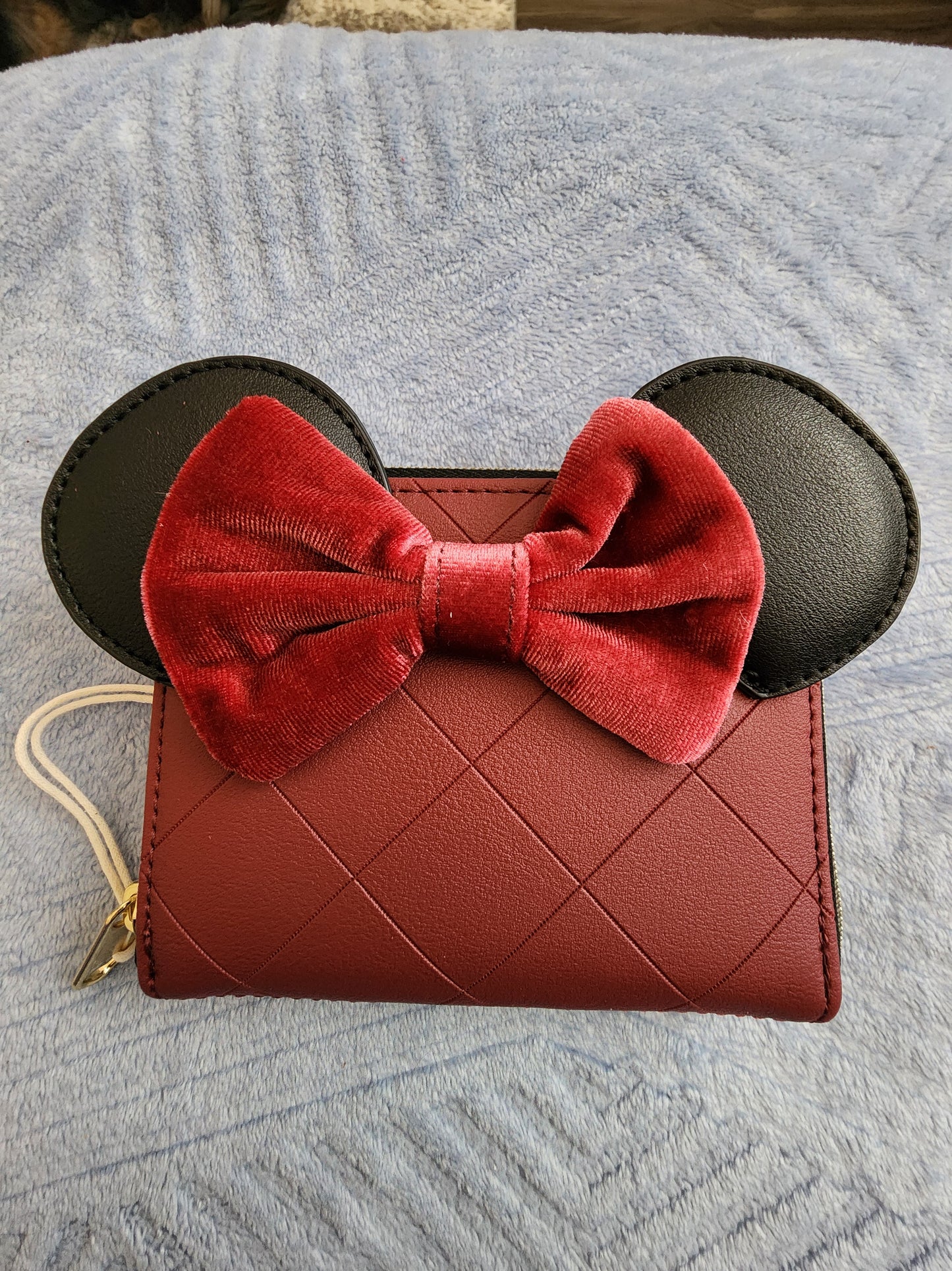 Loungefly Disney Minnie Mouse Burgundy and Velvet Wallet