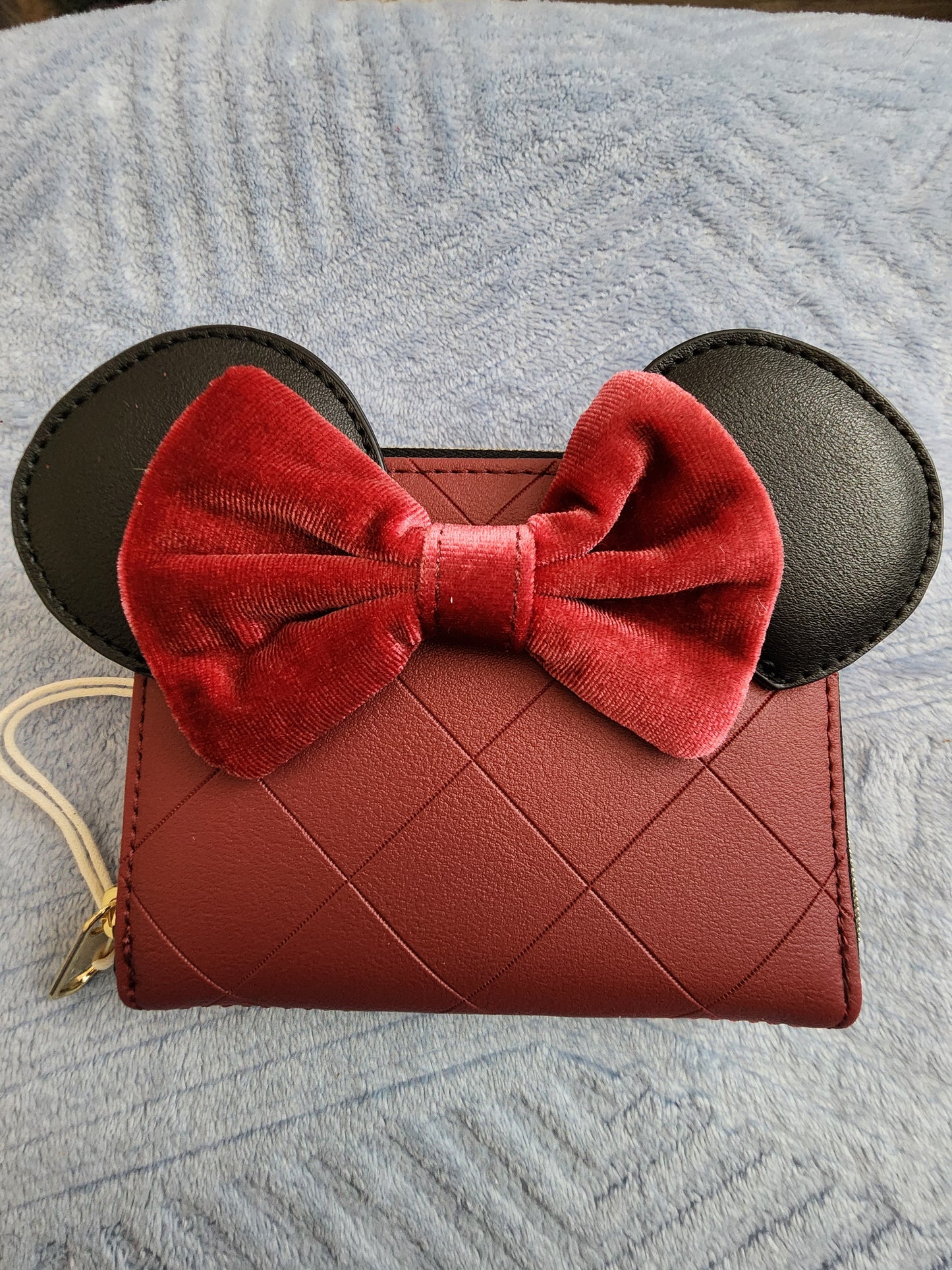 Loungefly Disney Minnie Mouse Burgundy and Velvet Wallet