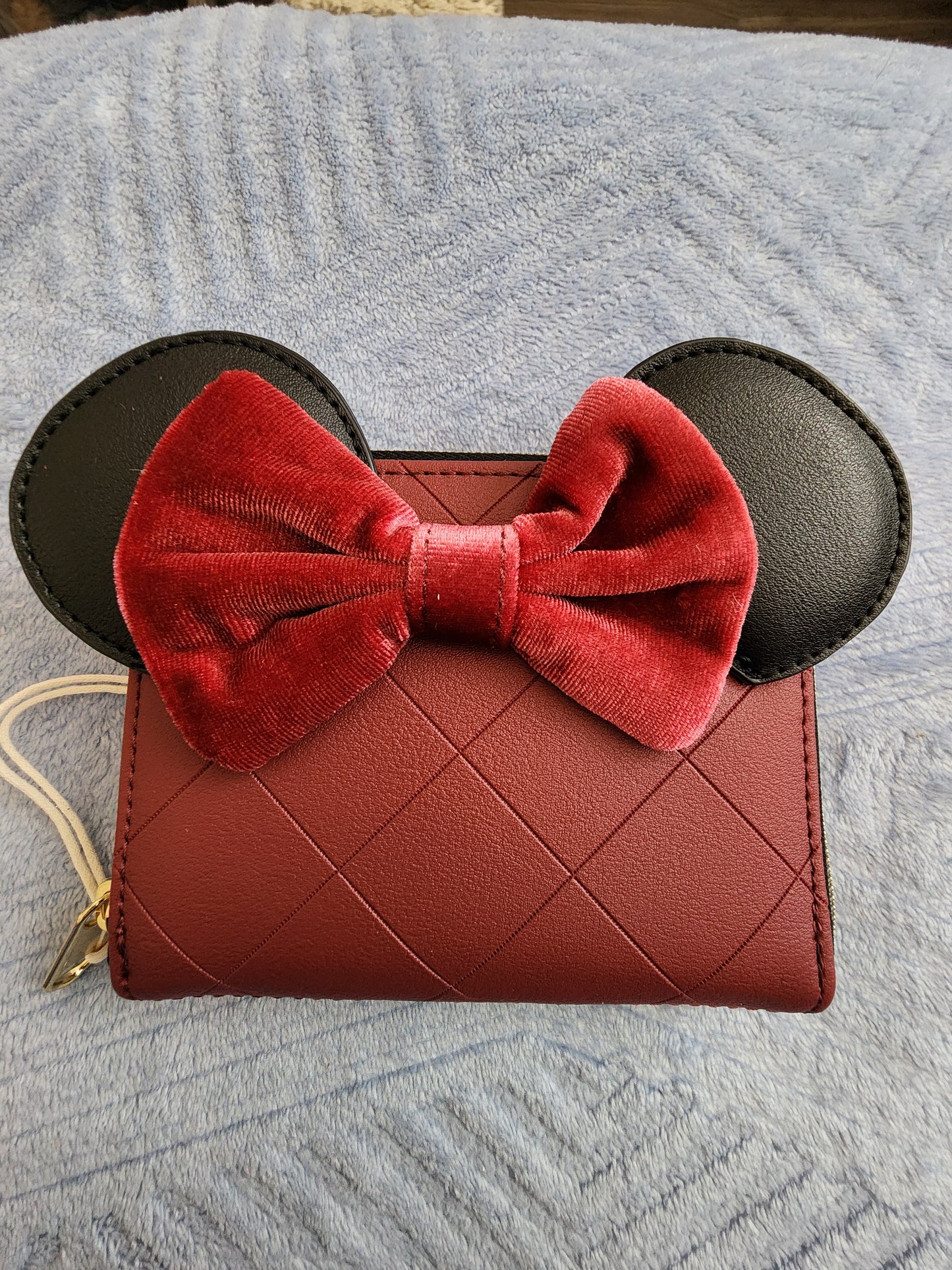 Loungefly Disney Minnie Mouse Burgundy and Velvet Wallet