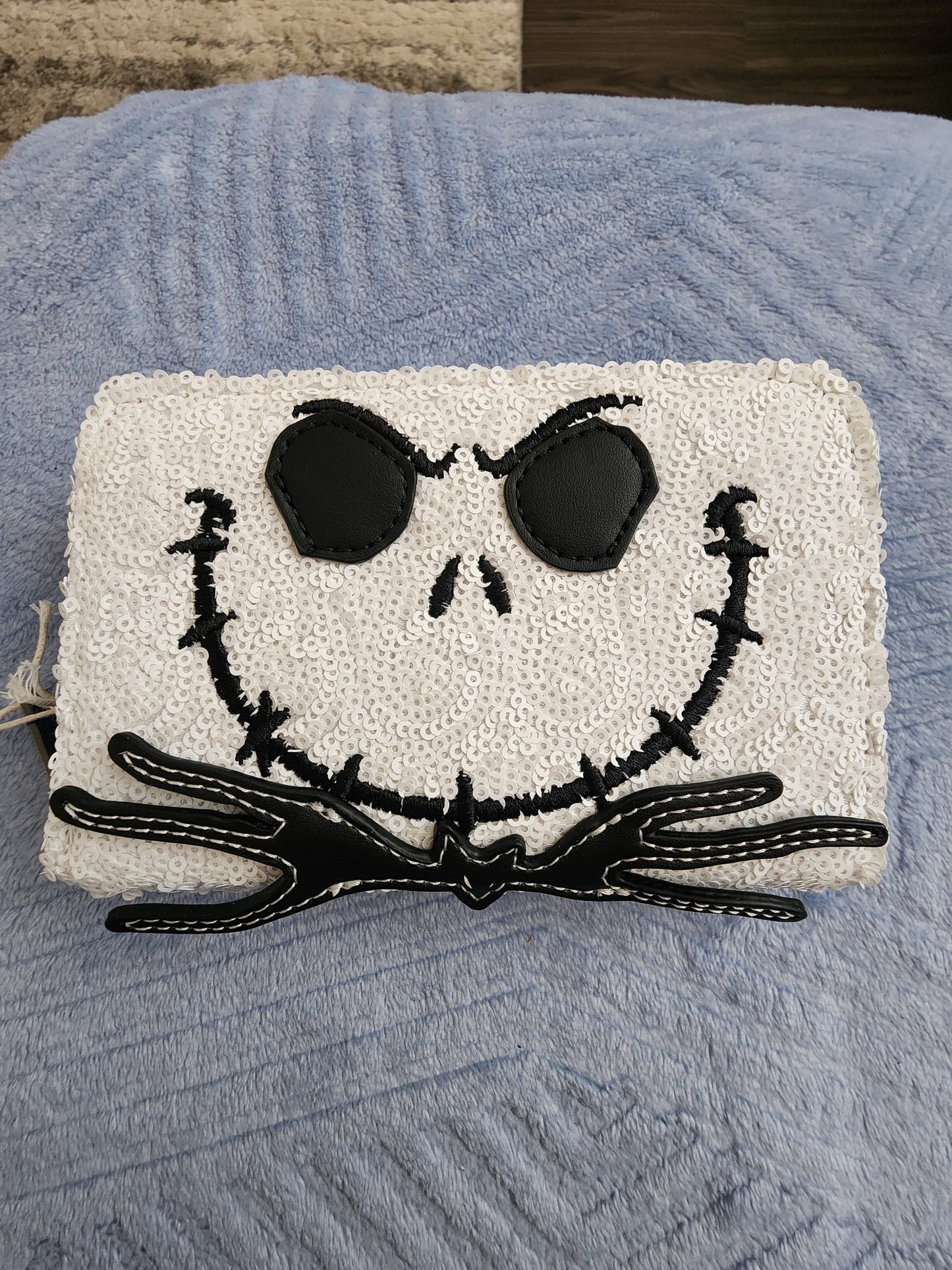 Loungefly Exclusive Disney Nightmare Before Christmas Jack Skellington Sequined Wallet