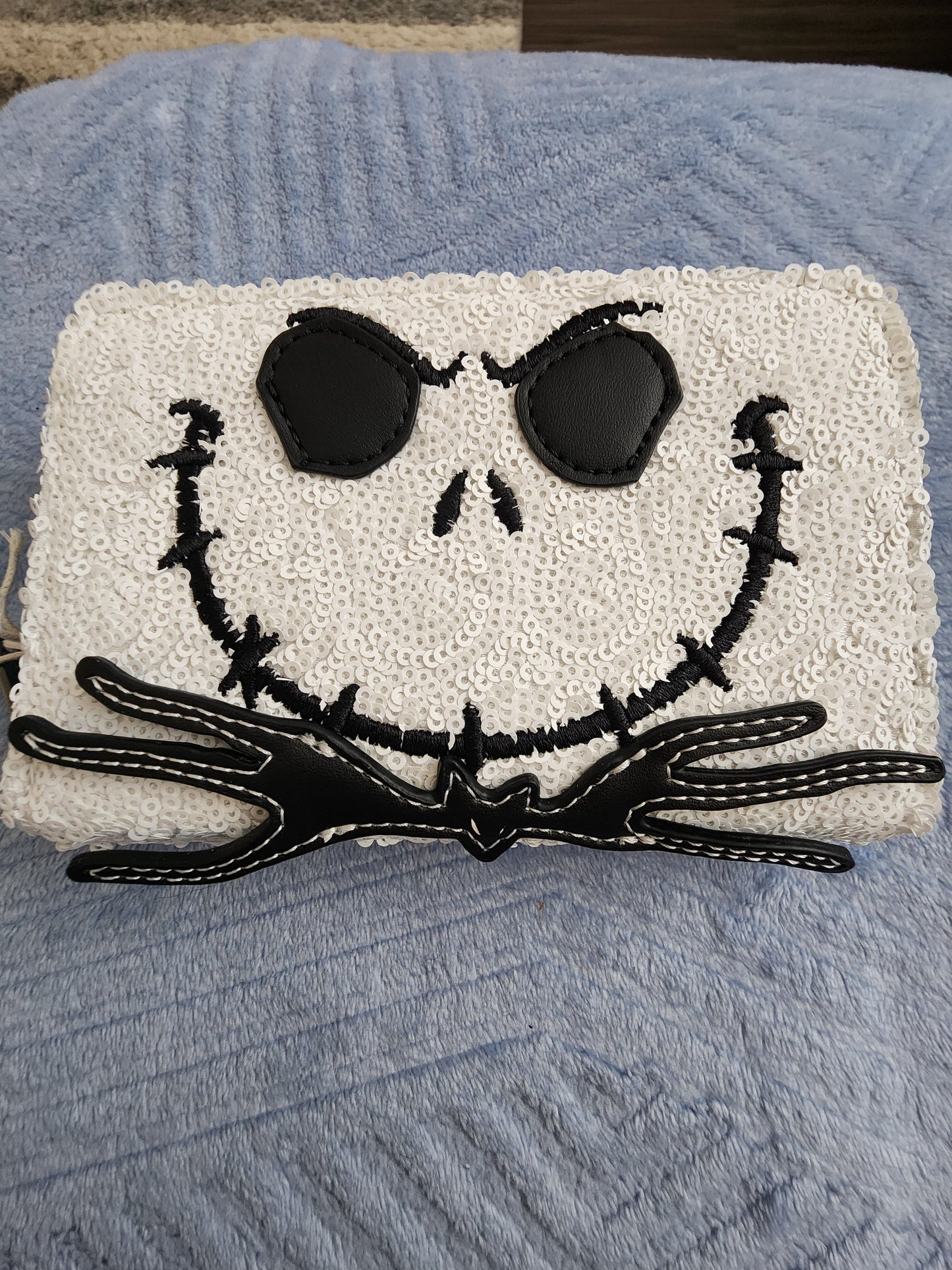 Loungefly Exclusive Disney Nightmare Before Christmas Jack Skellington Sequined Wallet