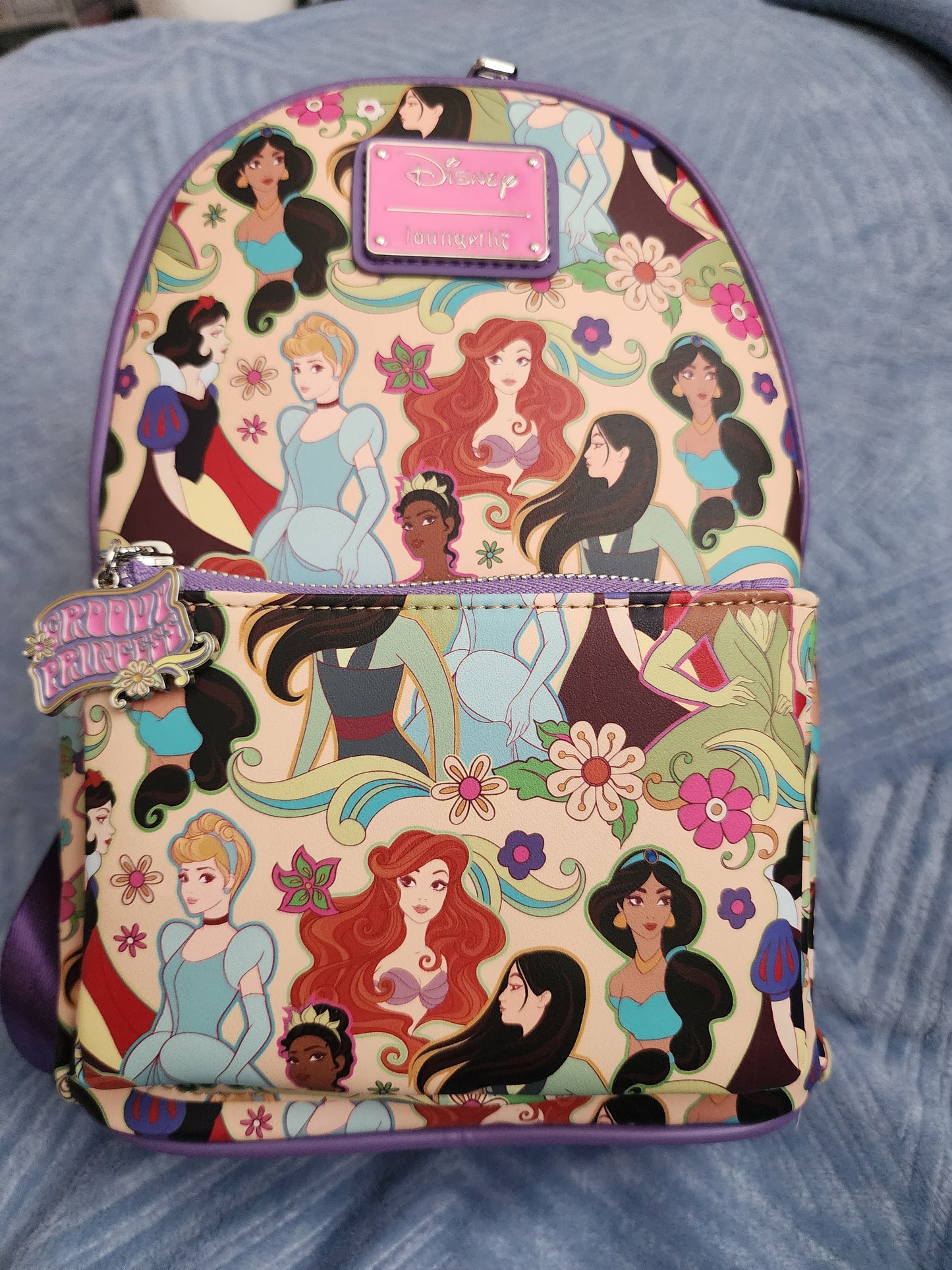 Loungefly Disney Princess Groovy Backpack