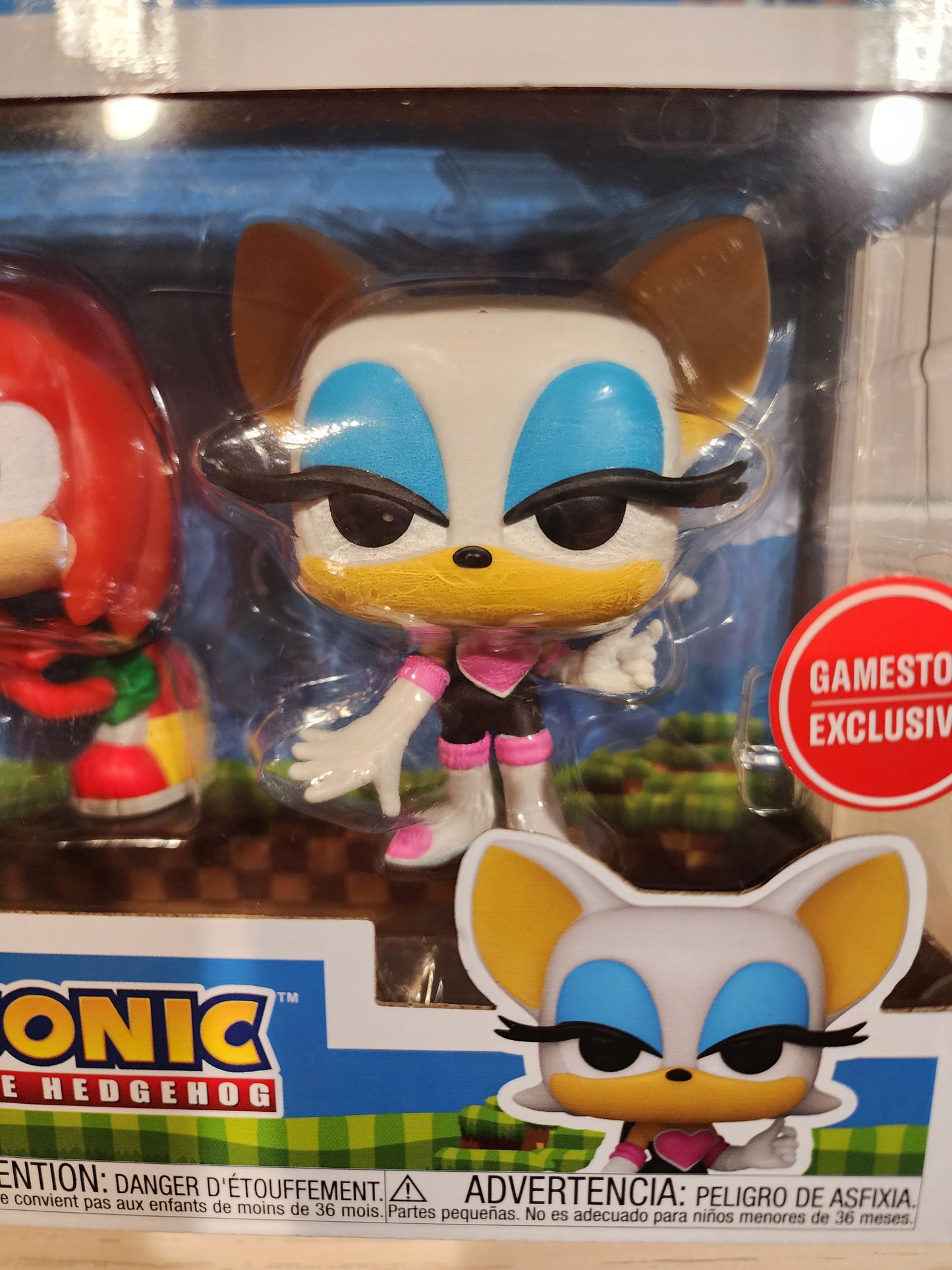 Sonic the Hedgehog Exclusive Knuckles & Rouge 2 pack Set