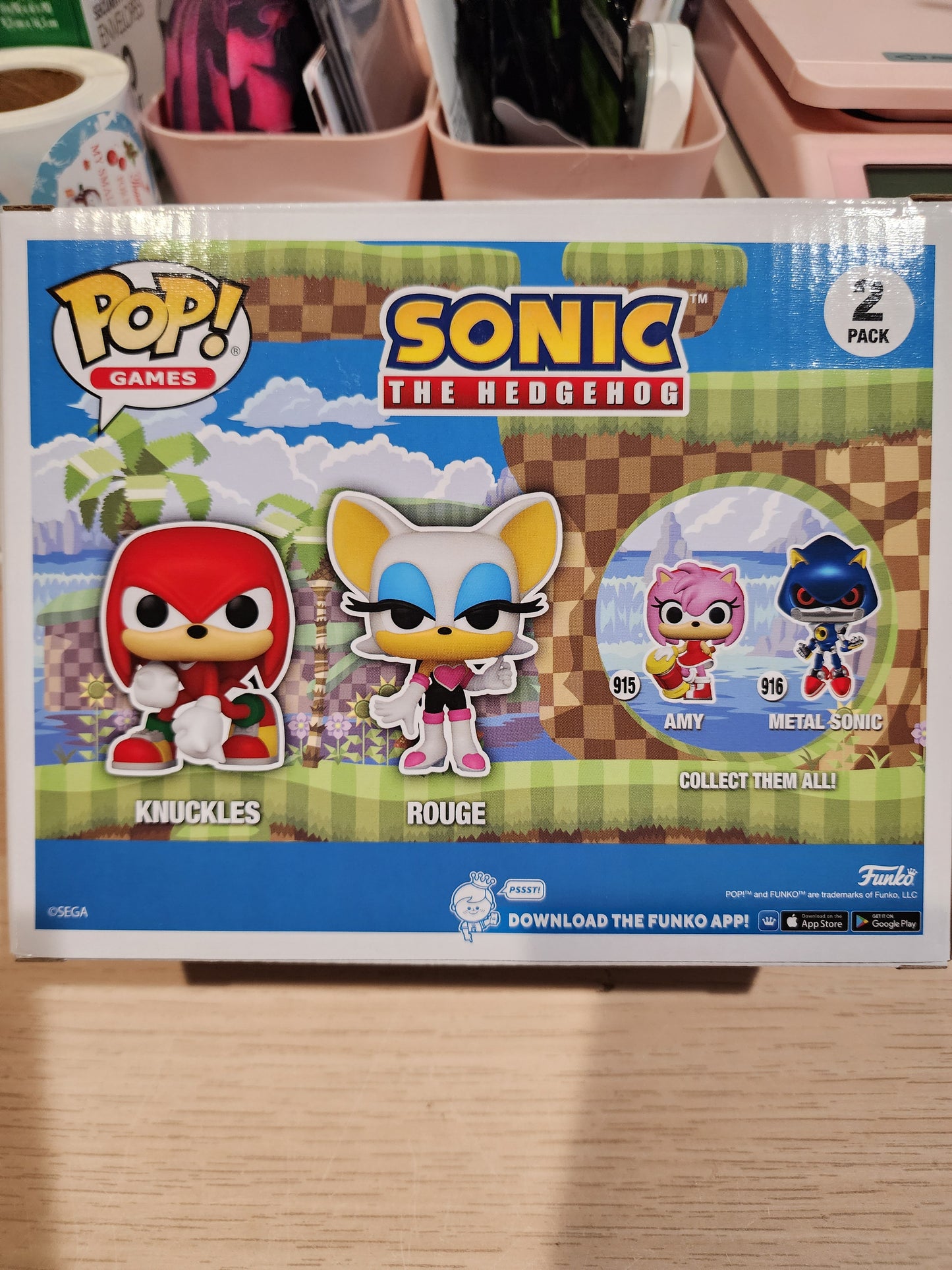 Sonic the Hedgehog Exclusive Knuckles & Rouge 2 pack Set