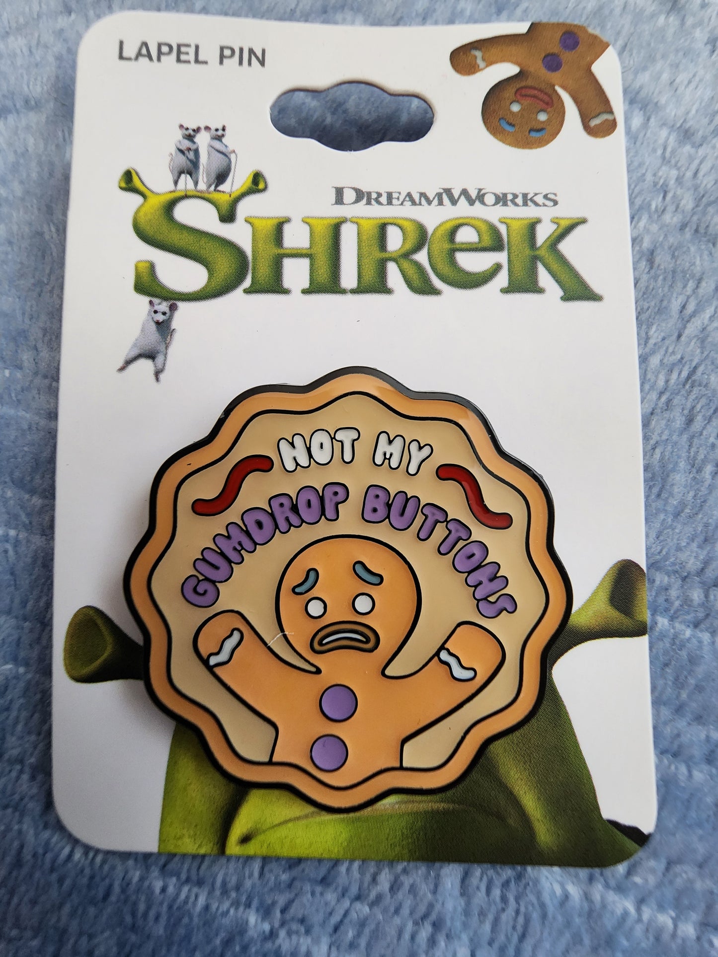 Shrek Gingerbread Man Not My Gumdrop Buttons