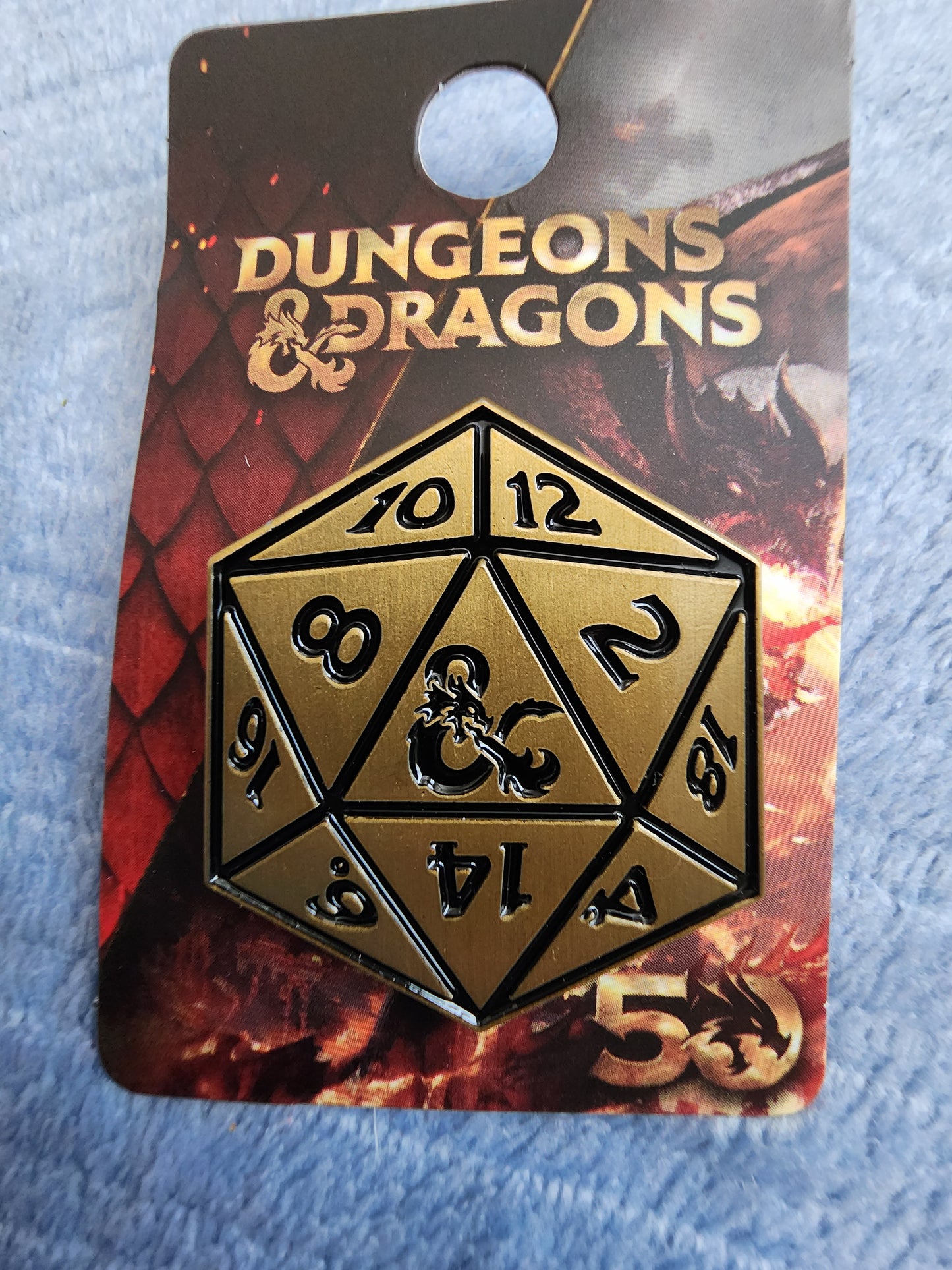 Dungeons and Dragons 50th Anniversary D-20 Pin