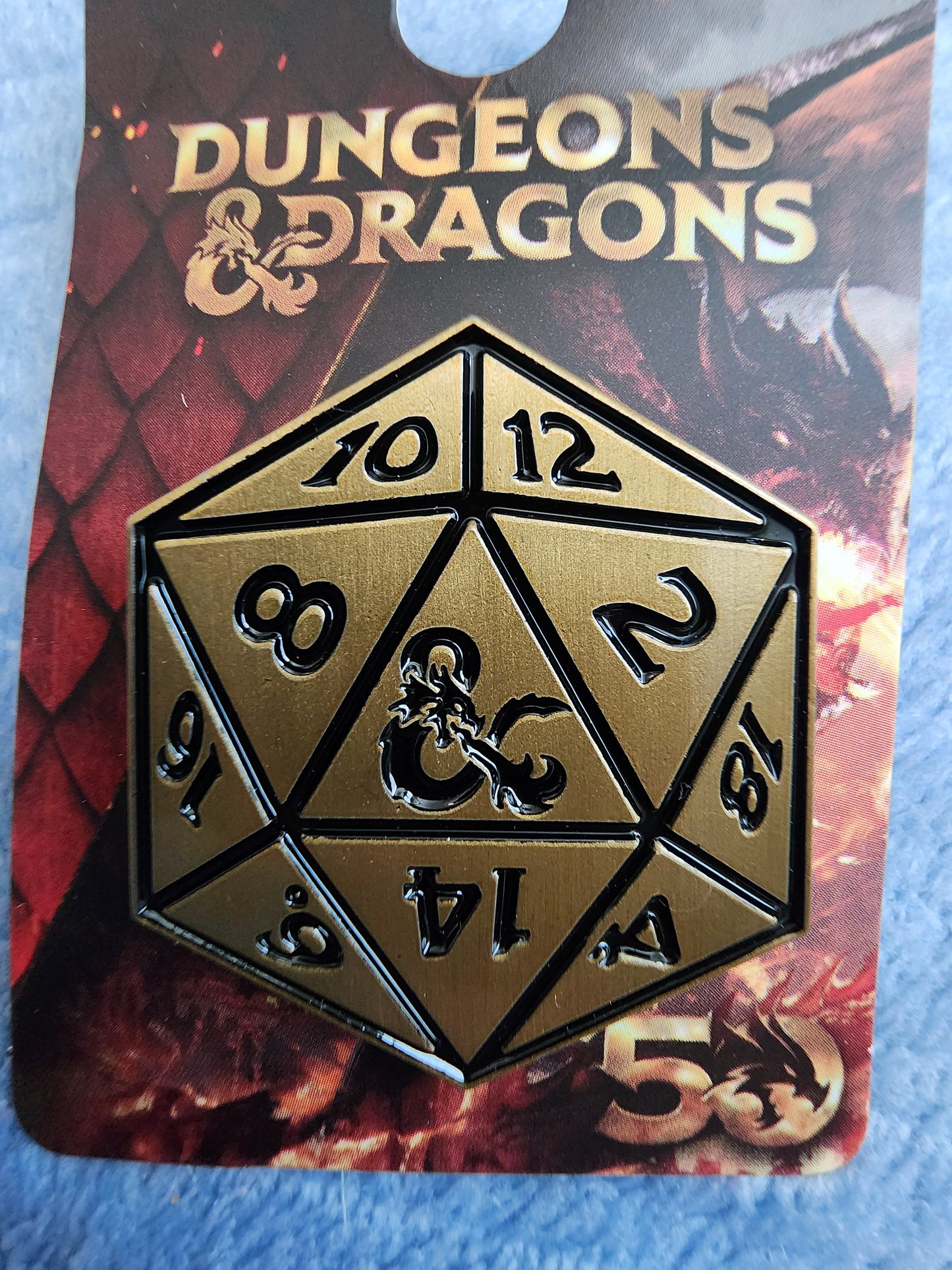 Dungeons and Dragons 50th Anniversary D-20 Pin