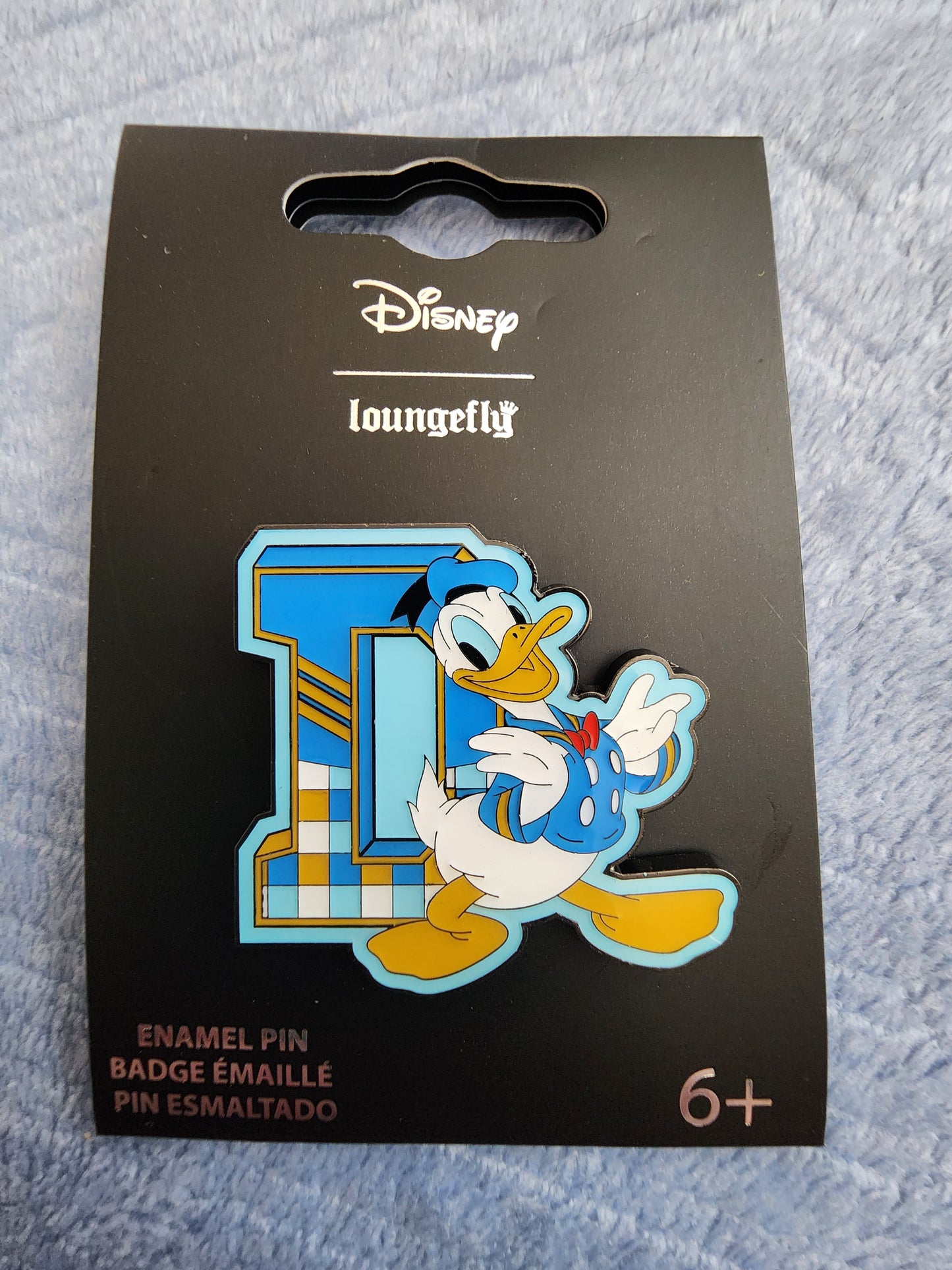 Loungefly Disney Donald Duck Varsity Letter Pin