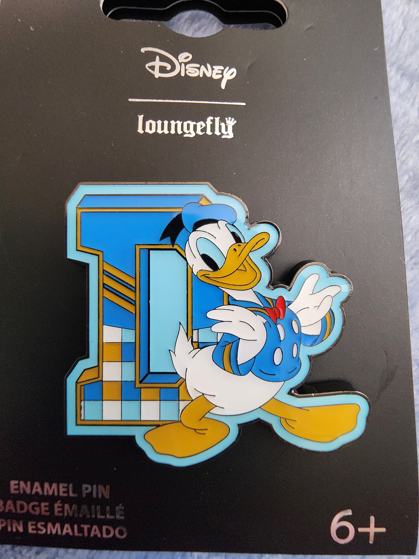 Loungefly Disney Donald Duck Varsity Letter Pin