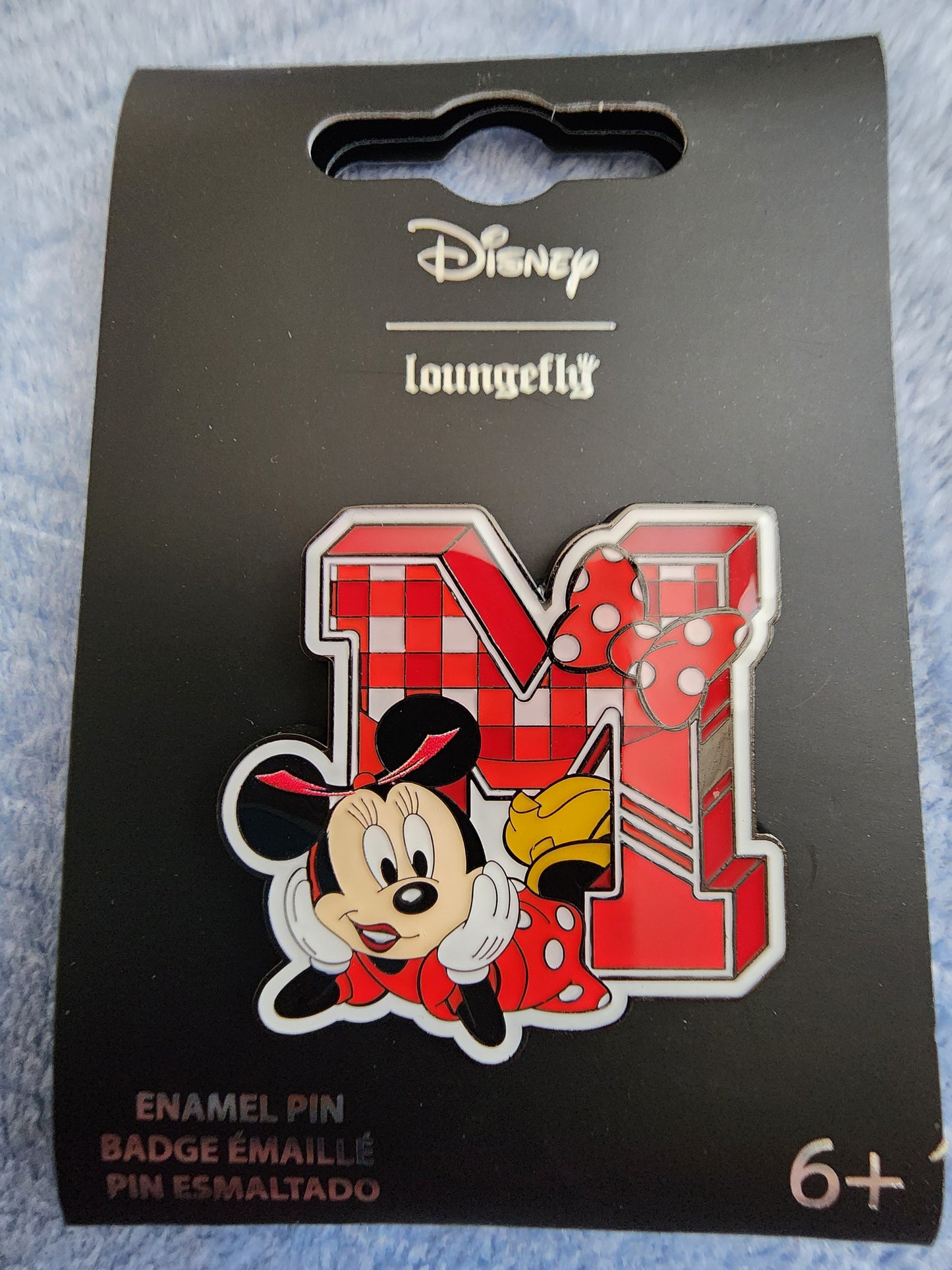 Loungefly Disney Minnie Mouse Varsity Letter Pin