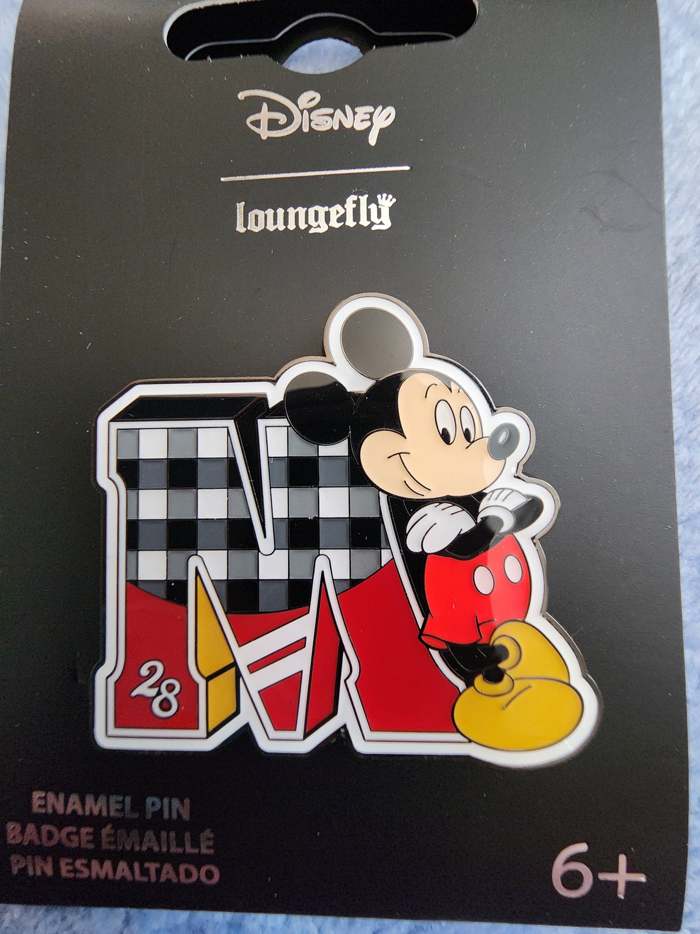 Loungefly Disney Mickey Mouse Varsity Letter Pin