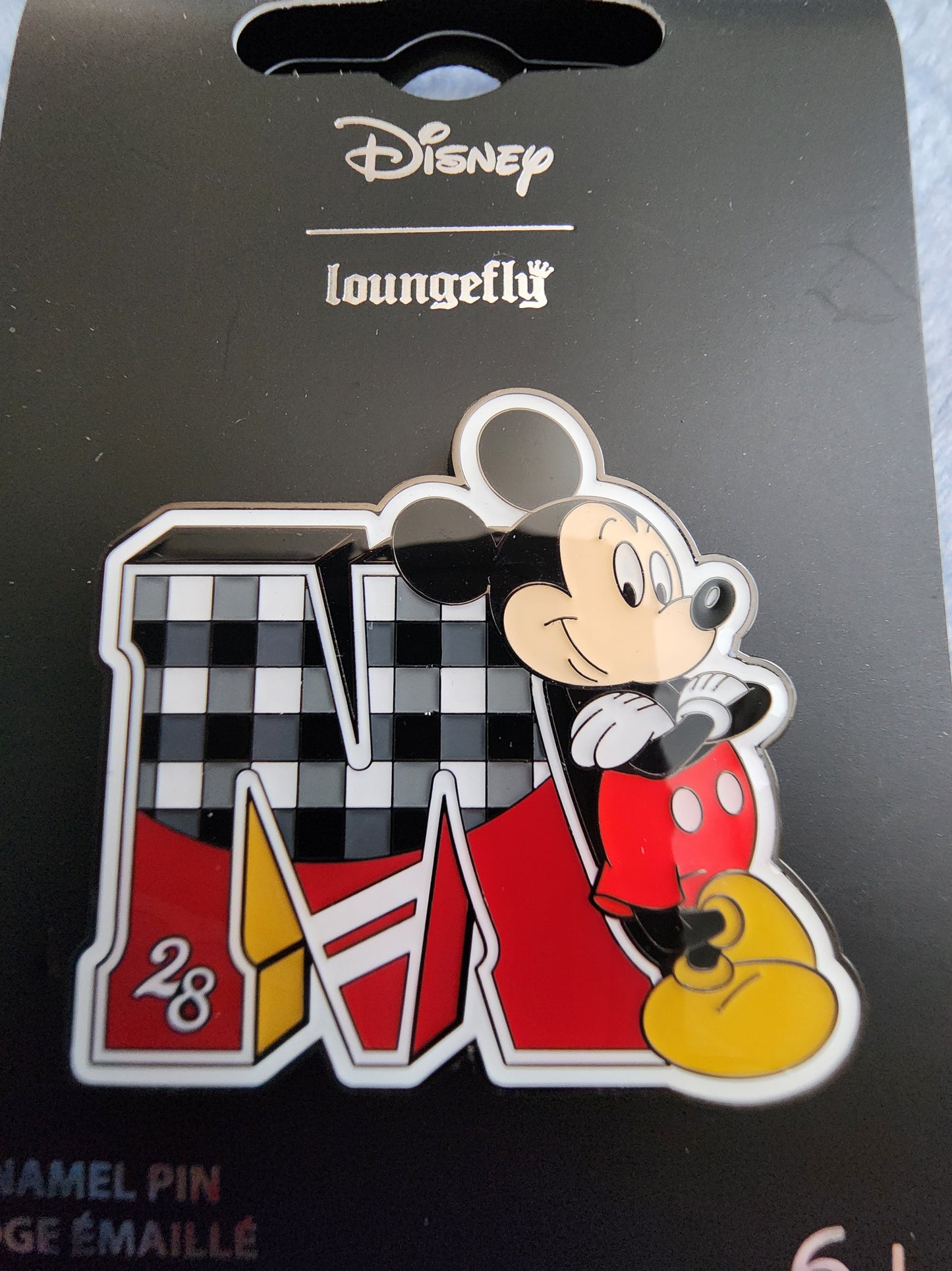 Loungefly Disney Mickey Mouse Varsity Letter Pin