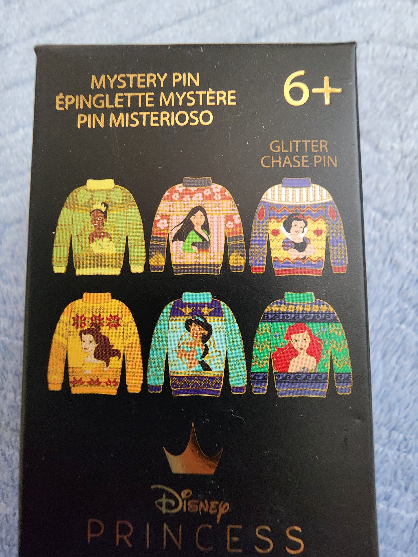 Loungefly Disney Princess Ugly Christmas Sweater Exclusive Mystery Pins