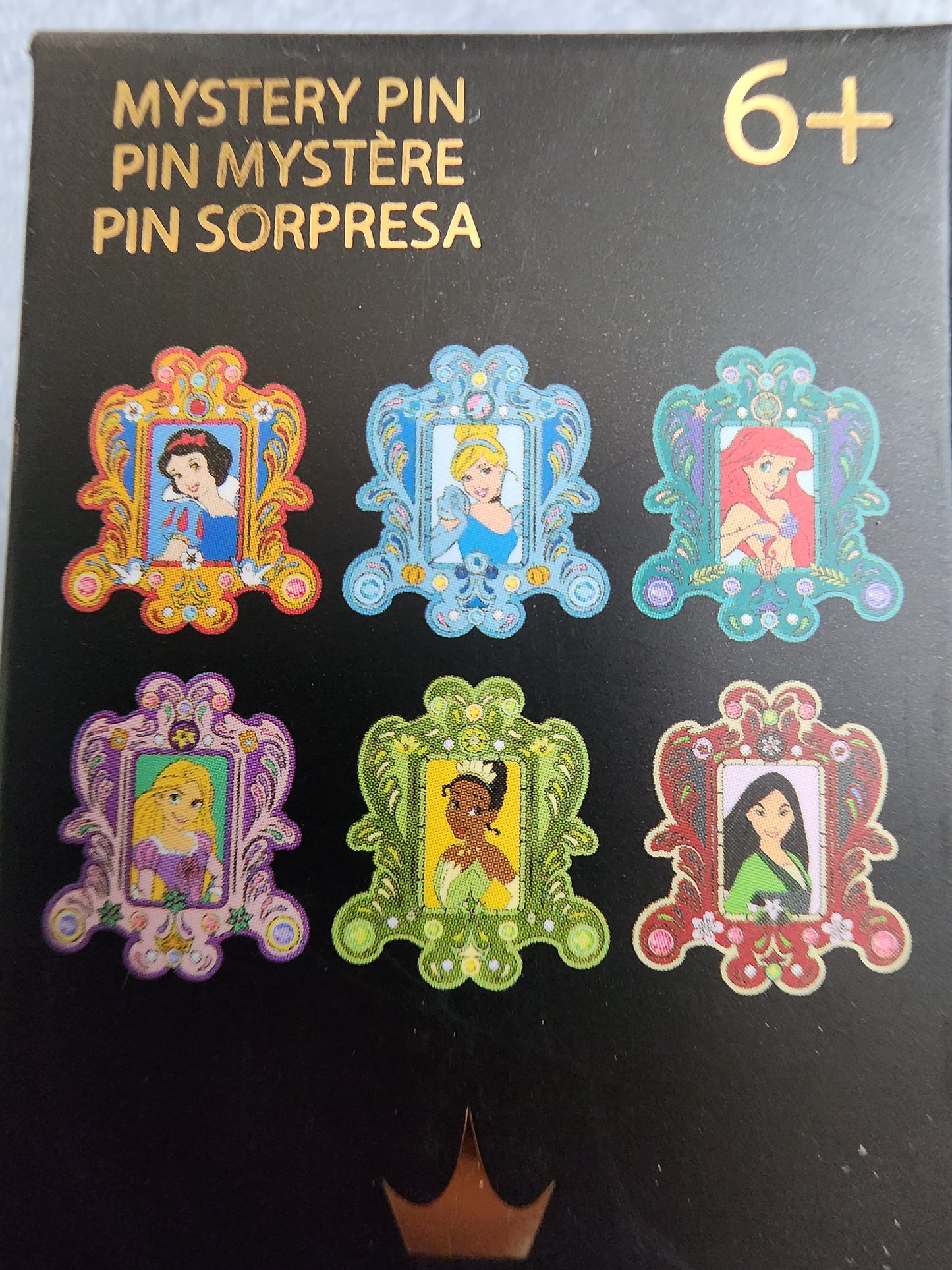 Loungefly Disney Princess Jeweled Portrait Frame Mystery Pins