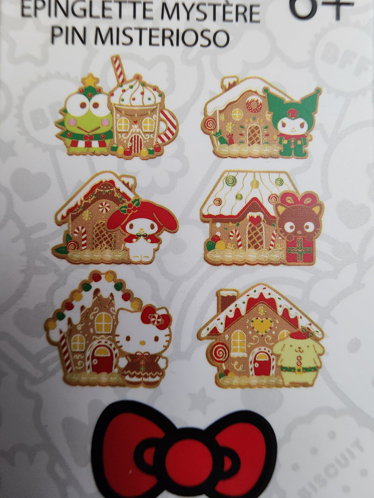 Loungefly Hello Kitty and Friends Holiday Gingerbread House Mystery Pins