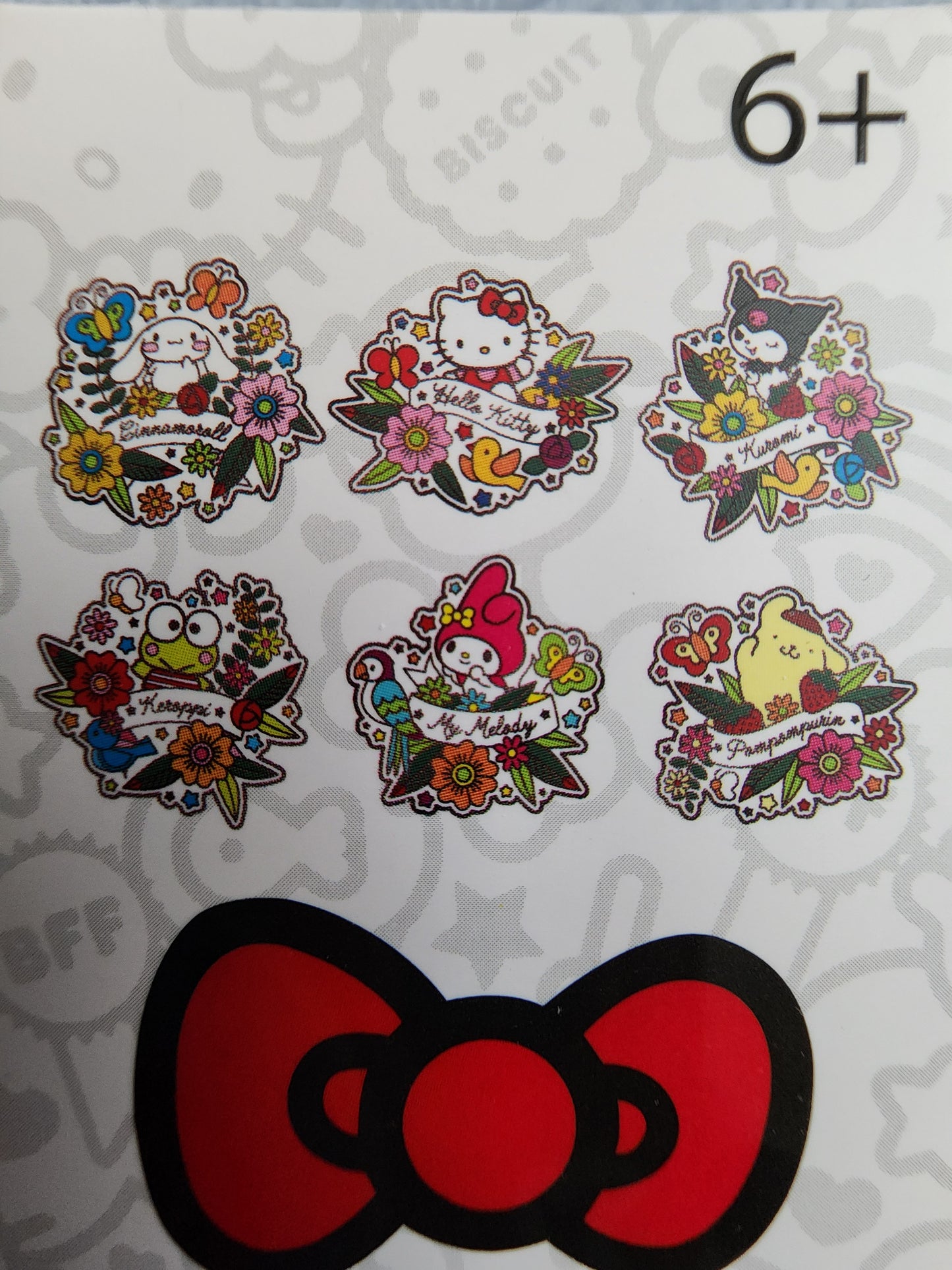 Loungefly Hello Kitty and Friends Floral Tattoo Mystery Pins