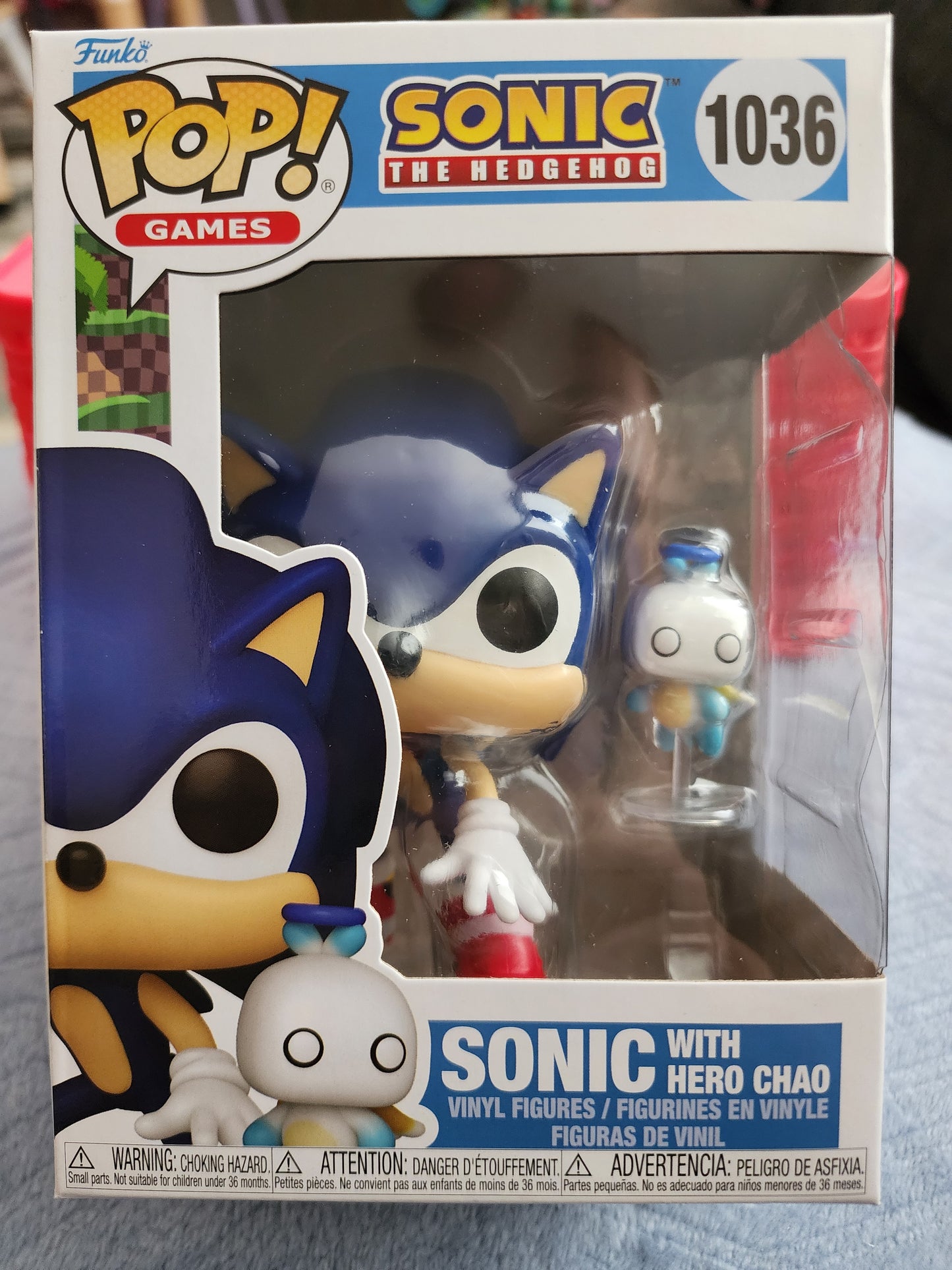 Funko Pop Sonic the Hedgehog Sonic with Hero Chao Figures