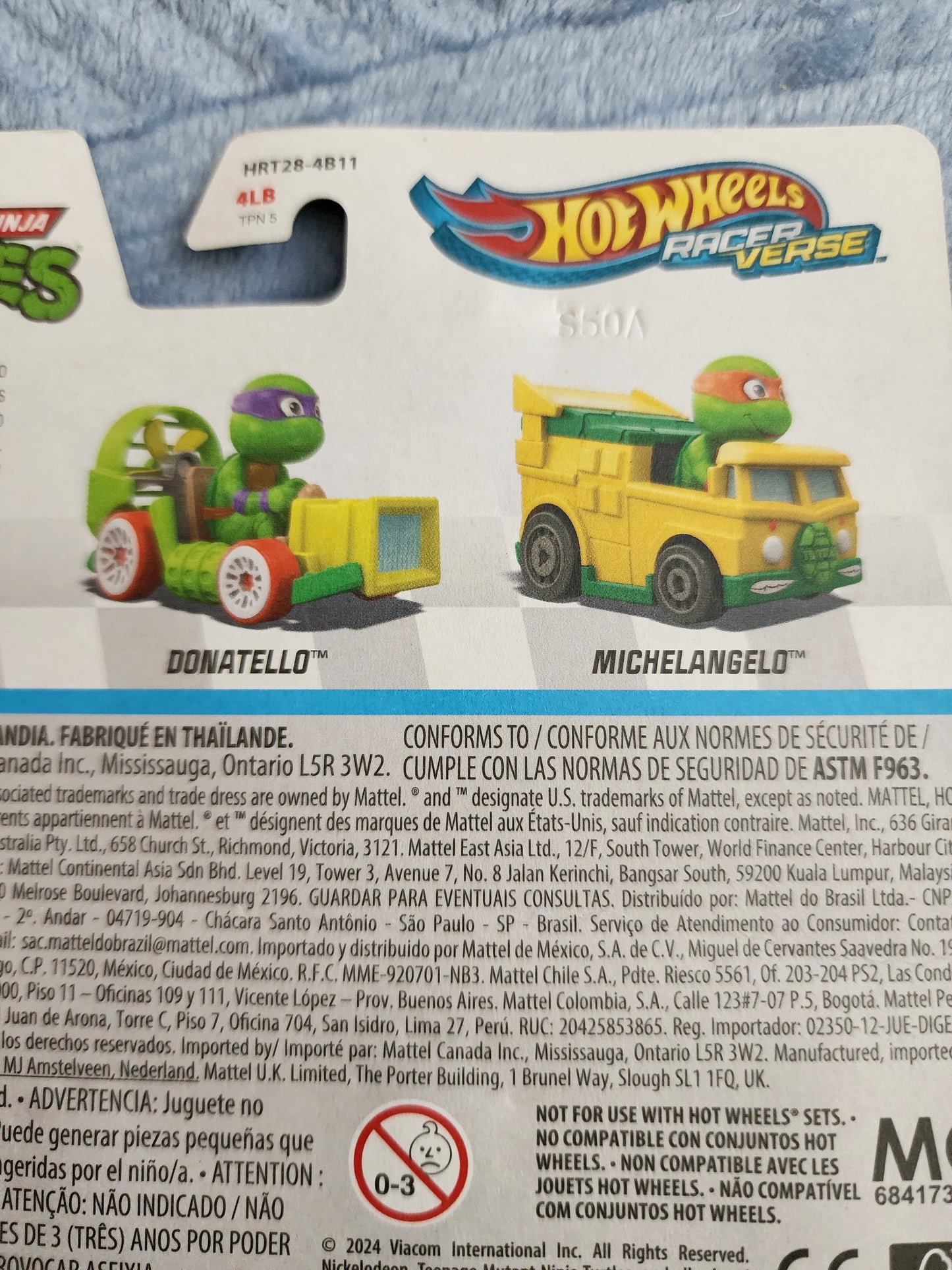 Hot Wheels Racer Verse TMNT Donatello Car