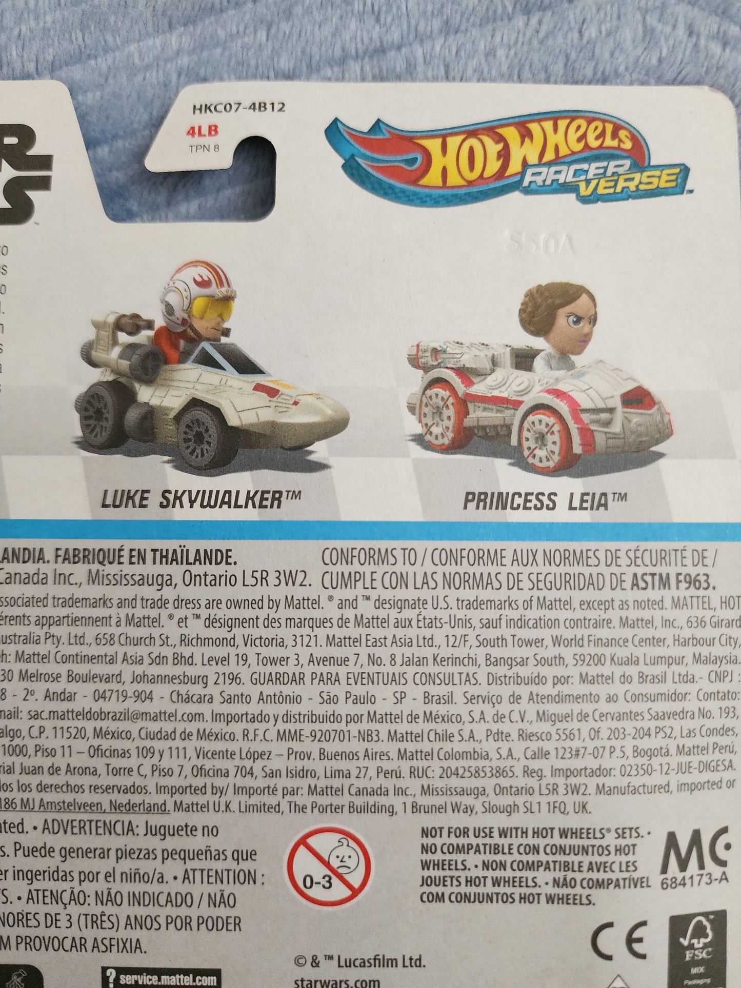 Hot Wheels Racer Verse Star Wars Luke Skywalker Car