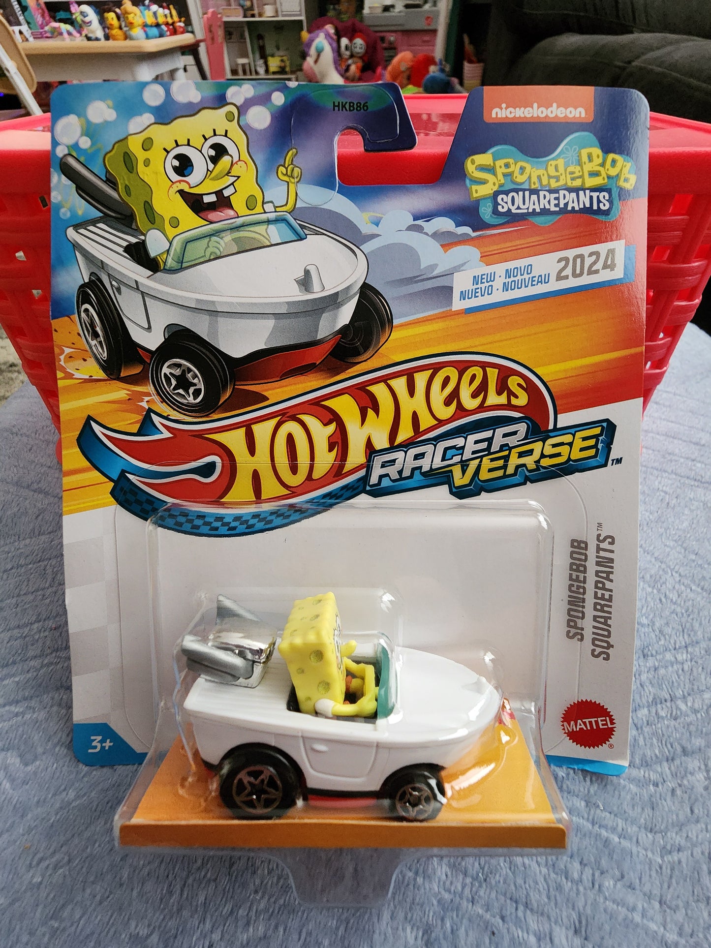 Hot Wheels Racer Verse Spongebob Square Pants Car