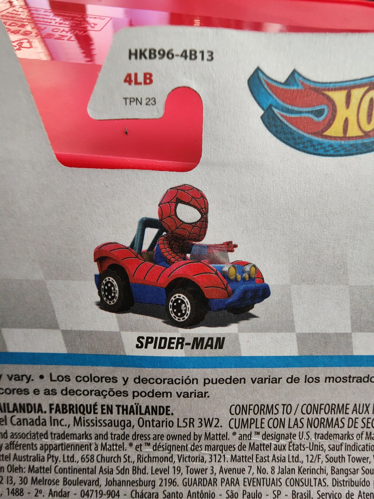 Hot Wheels Racer Verse Spiderman Car