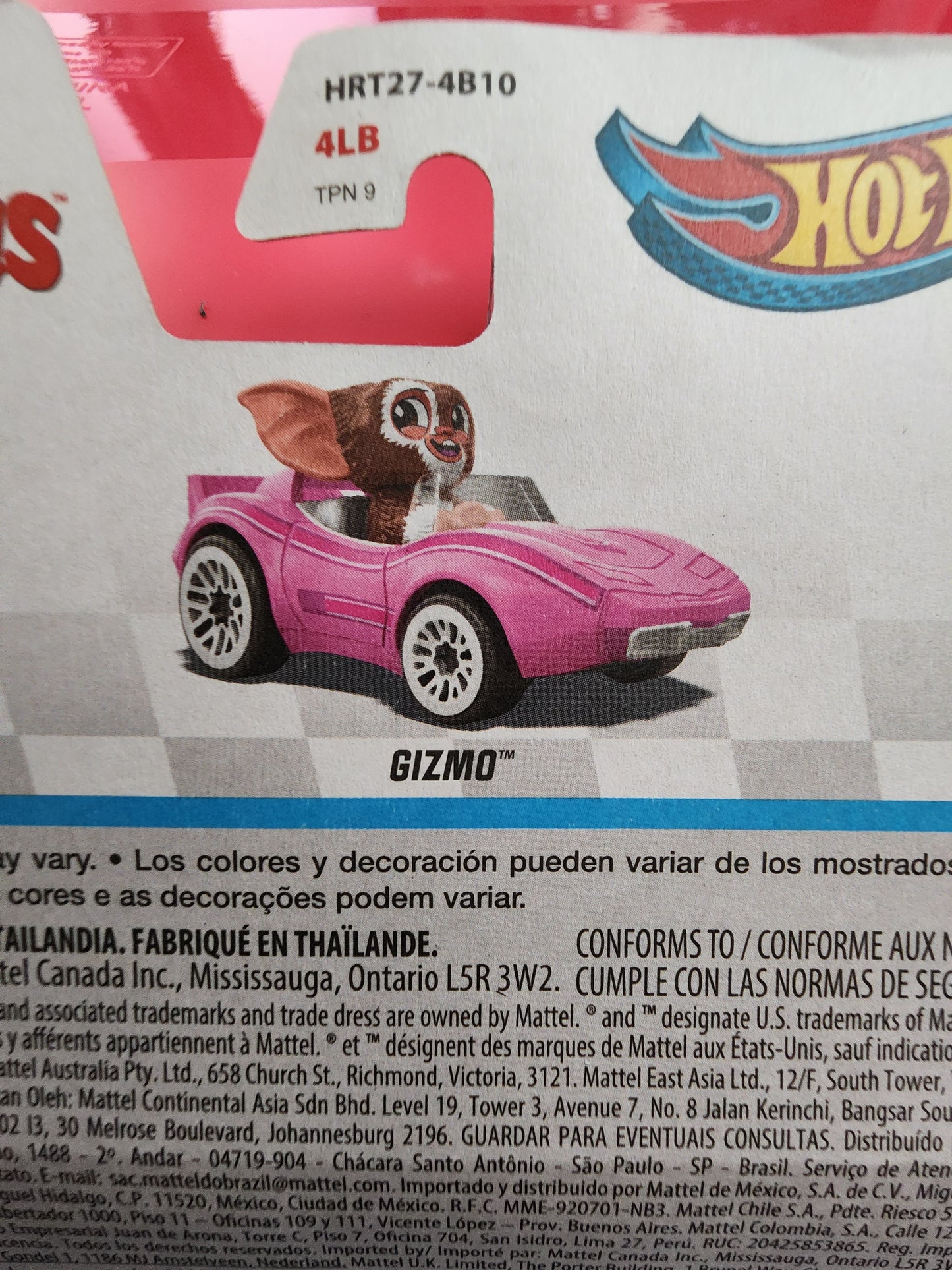 Hot Wheels Racer Verse Gremlins Gizmo Car