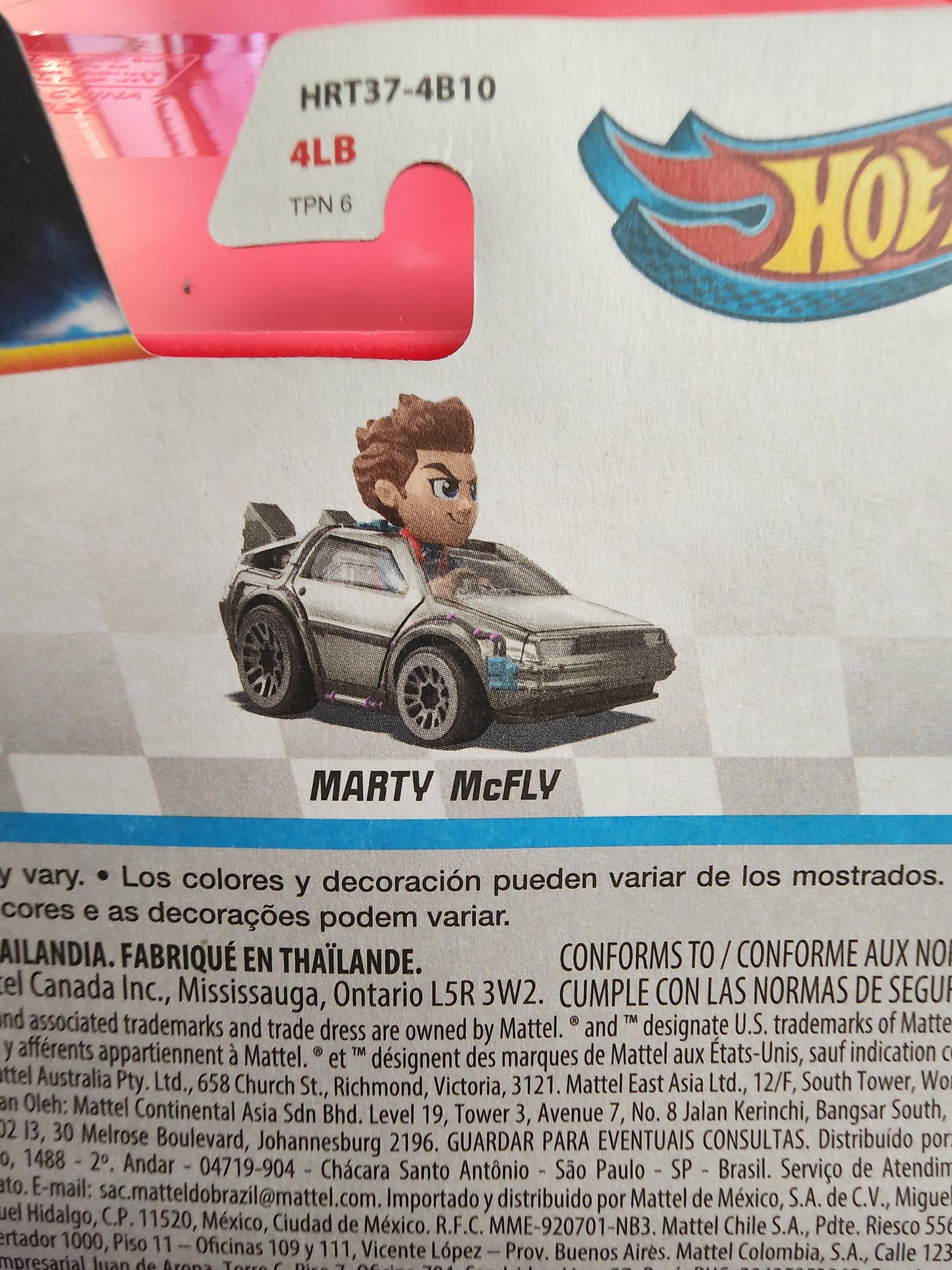 Hot Wheels Racer Verse Back to the Future Marty McFly Car