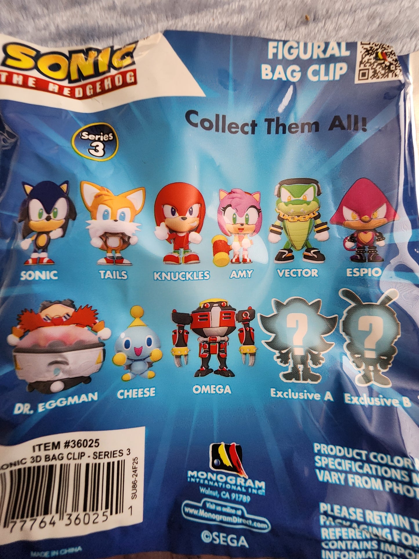 Sonic the Hedgehog Mystery Bag Clips