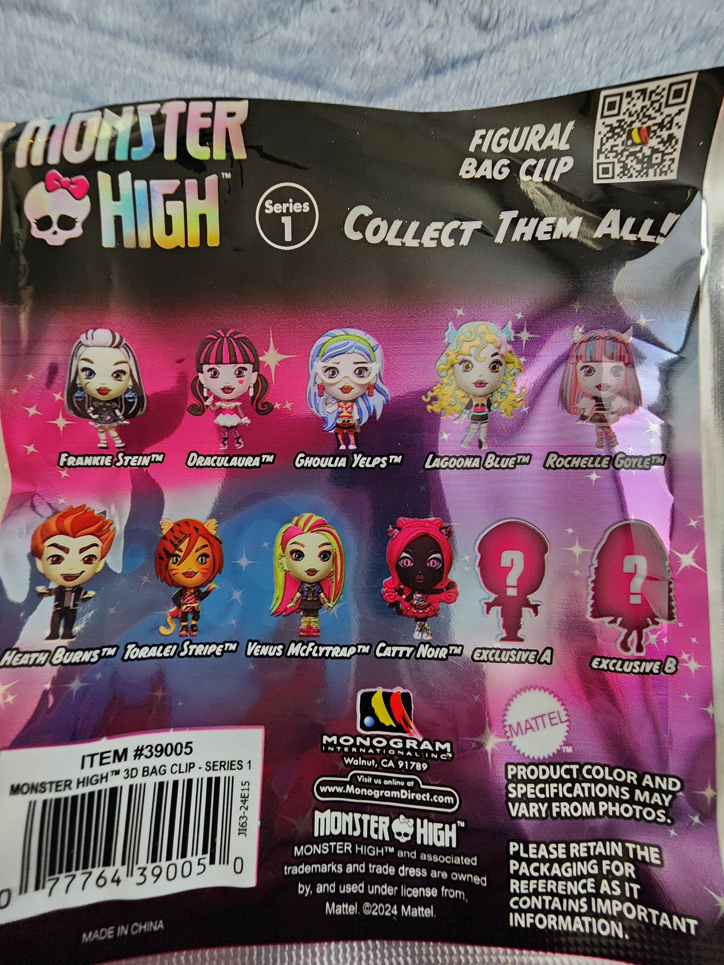 Monster High Series 1 Mystery Bag Clips